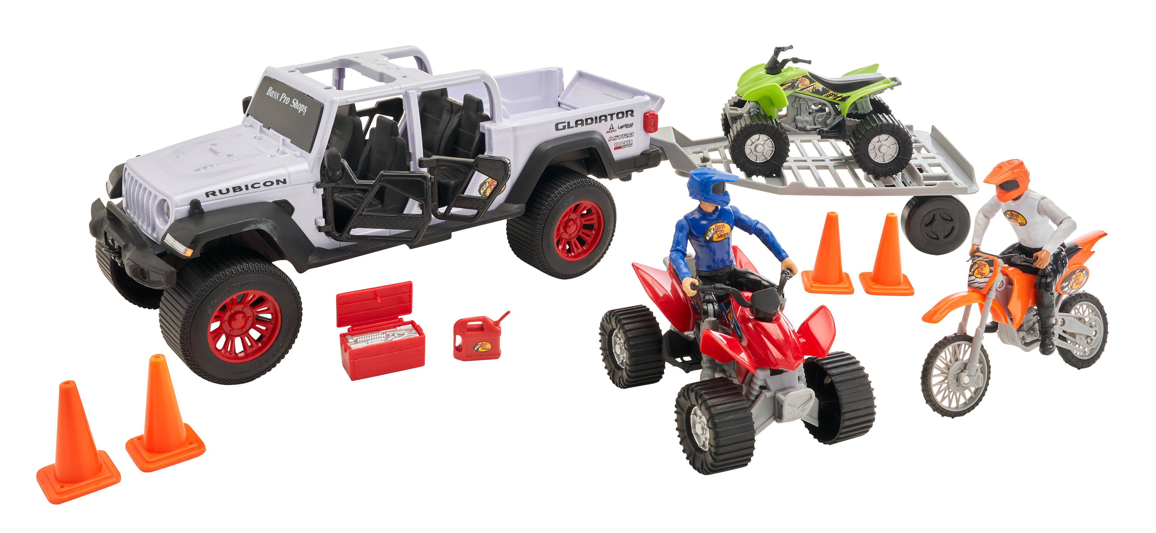 Image of Bass Pro Shops Imagination Jeep Gladiator Off-Road Adventure Playset for Kids