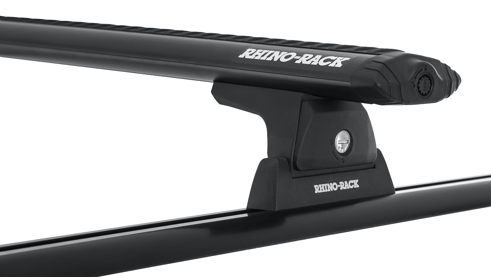 Image of Rhino-Back Vortex Cap/Topper Track-Mount Roof-Rack System - 59''