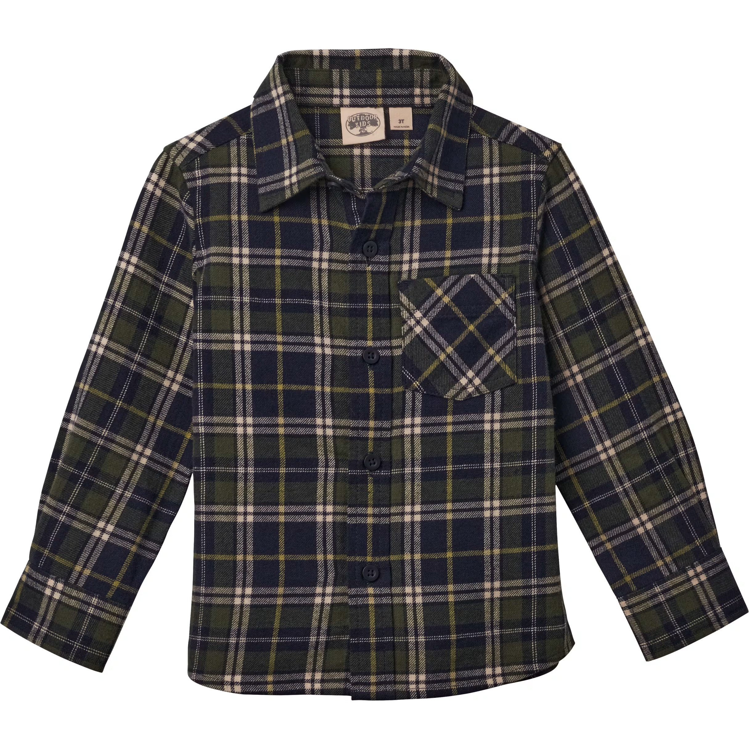 OUTDOOR KIDS Flannel Long-Sleeve Shirt for Toddlers