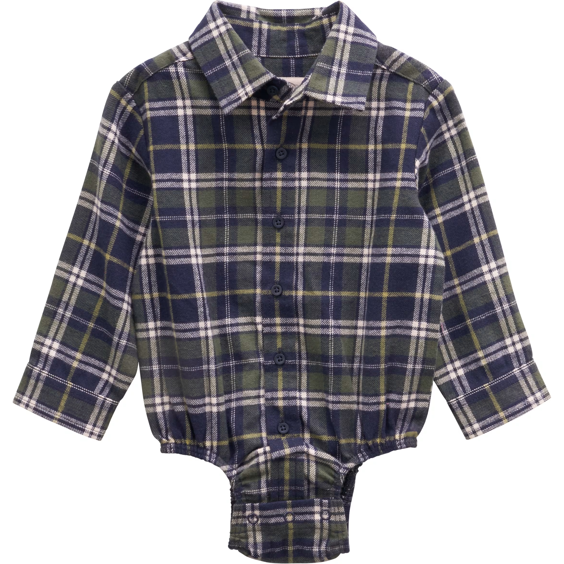 OUTDOOR KIDS Flannel Long-Sleeve Bodysuit for Babies