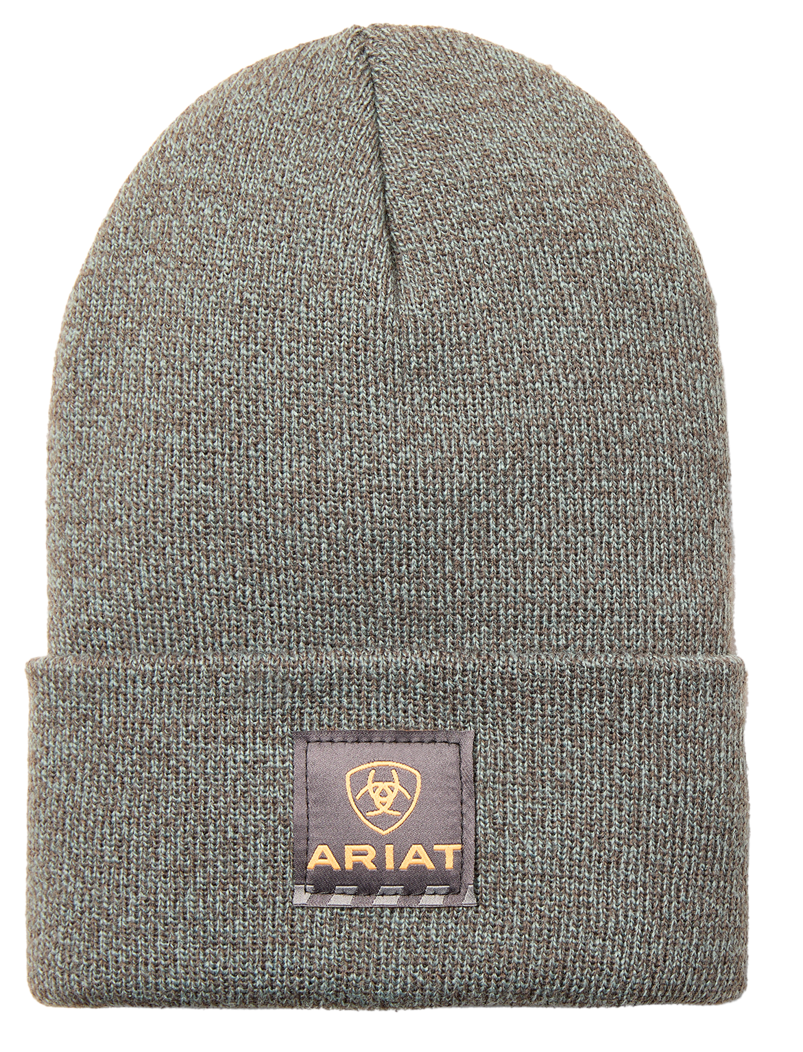 Image of Ariat Rebar Watch Cap for Men - Balsam Green/Dark Grey