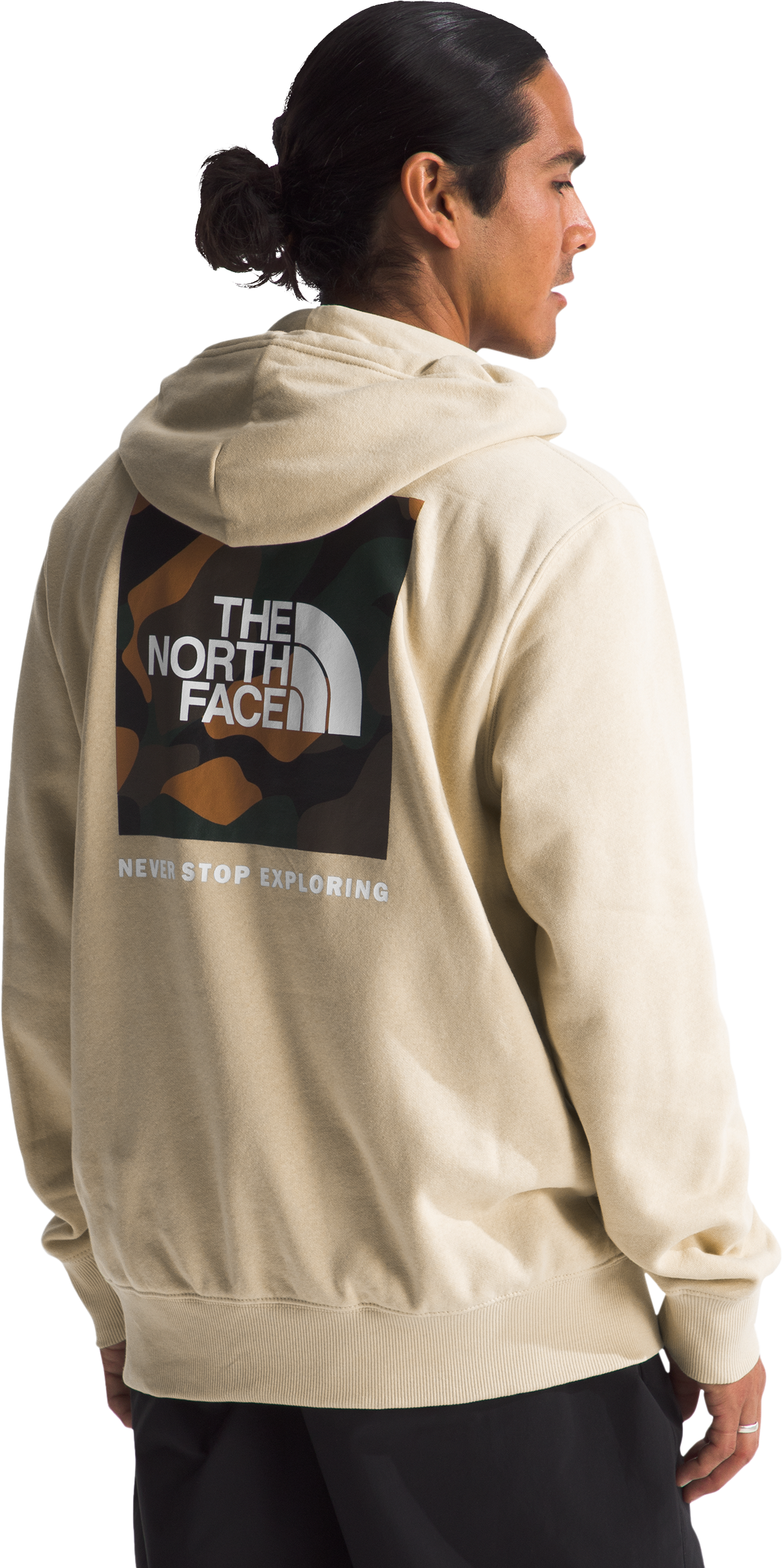 Image of The North Face Box NSE Hoodie for Men - Gravel/Multi