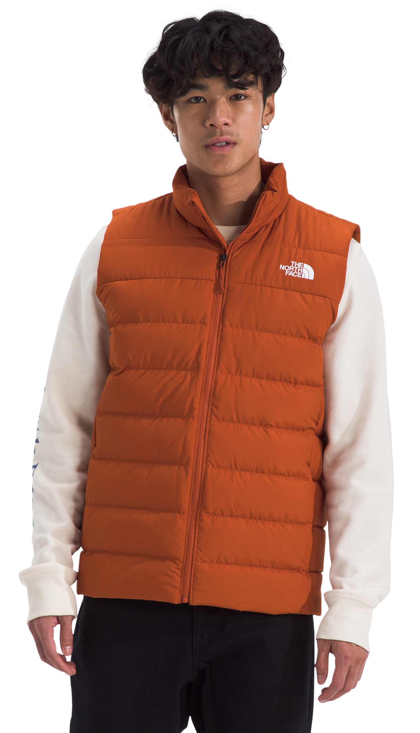 Image of The North Face Aconcagua 3 Vest for Men - Earthen Copper - S