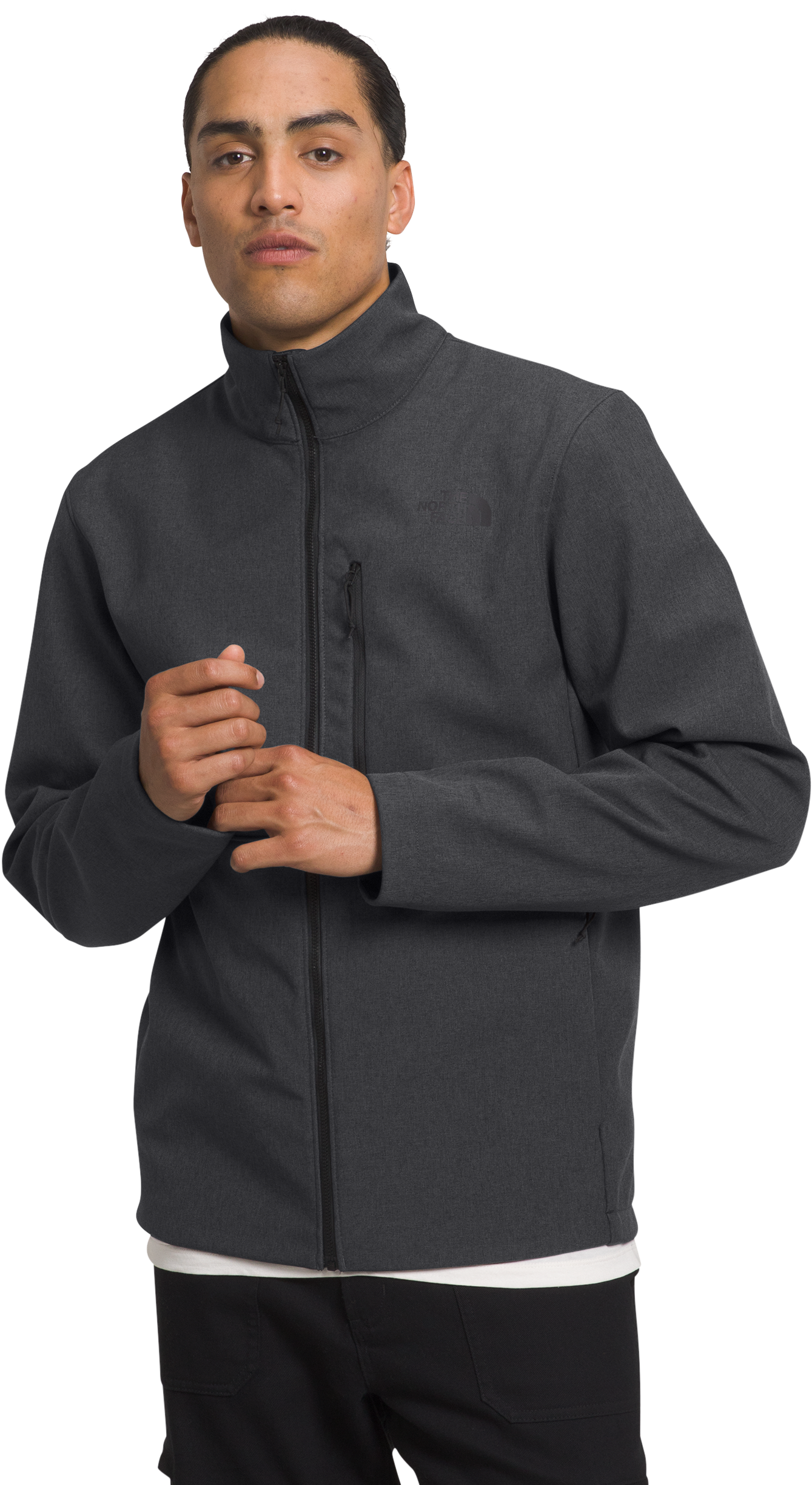 Image of The North Face Apex Bionic 3 Jacket for Men - TNF Dark Grey Heather - 4XL