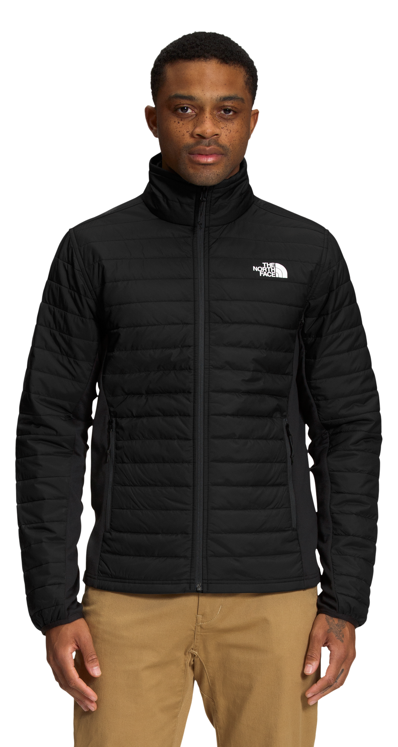 Image of The North Face Canyonlands Hybrid Logo Jacket for Men - Black - M