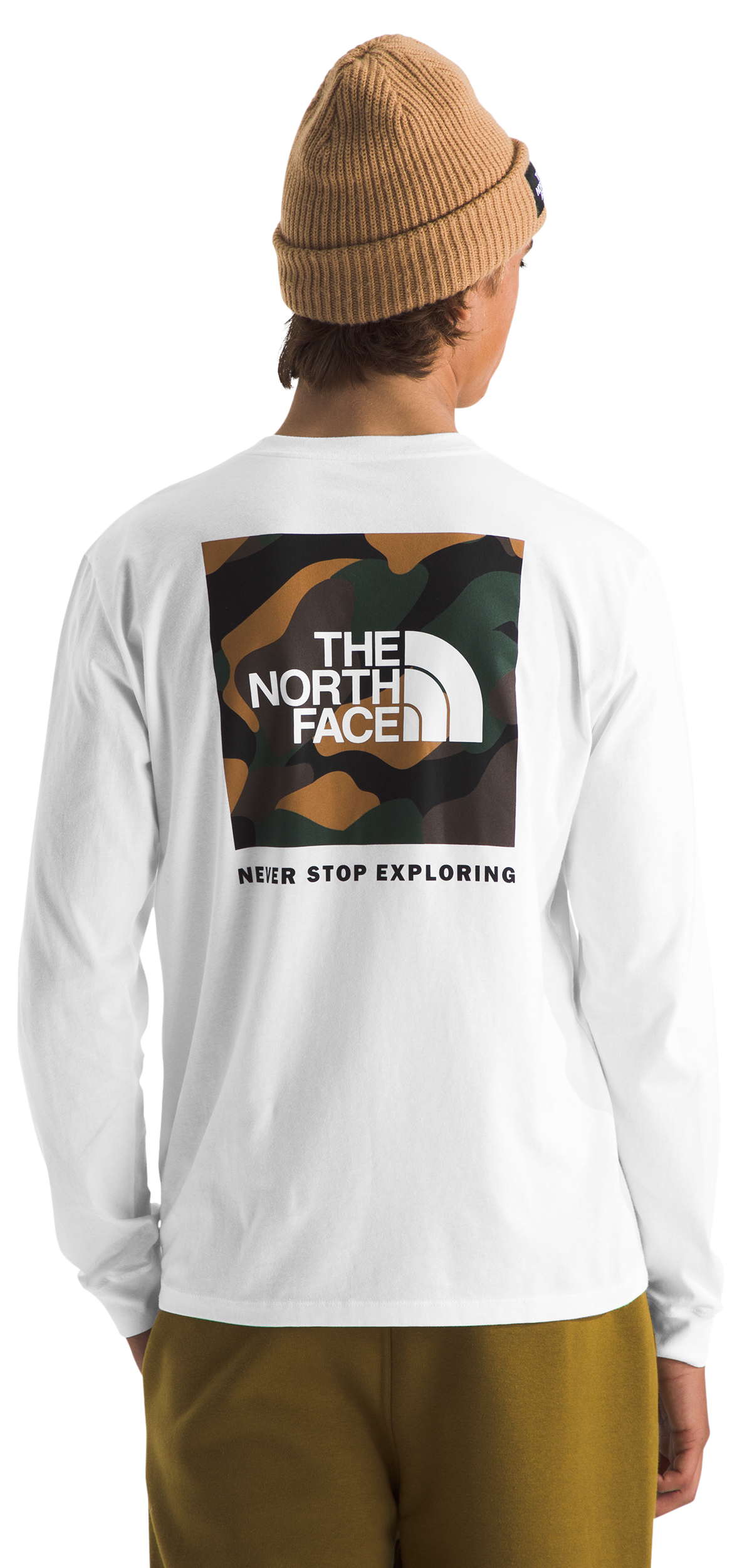 The North Face Box NSE Long-Sleeve Shirt for Men - TNF White/Multi - S