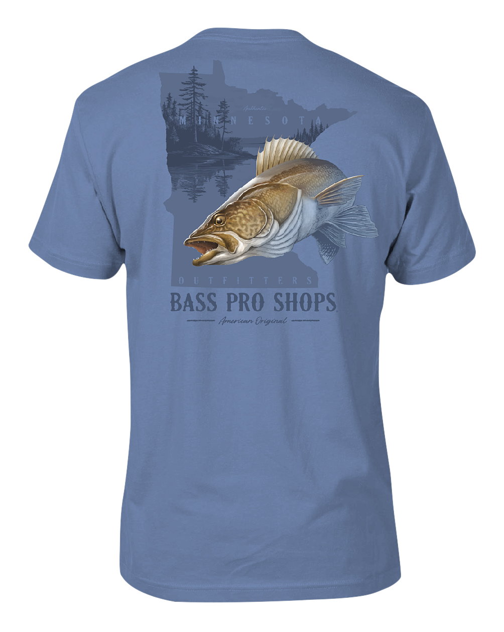 Image of Bass Pro Shops Walleye State Short-Sleeve T-Shirt for Men - MN/Infinity