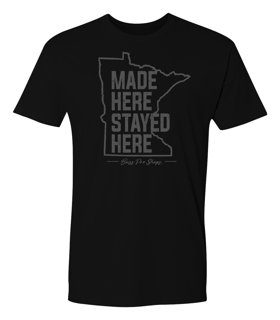 Image of Bass Pro Shops Made Here Graphic Short-Sleeve T-Shirt for Men - MN/Black - XL