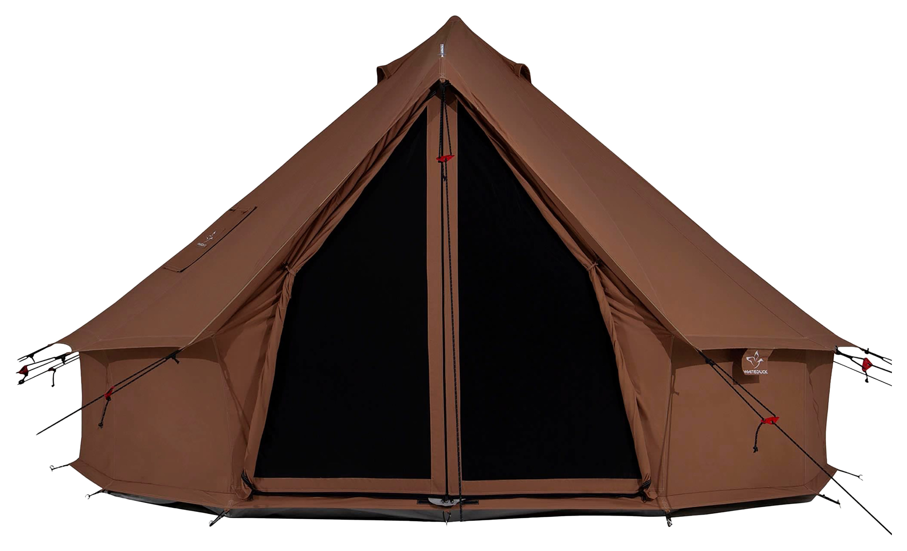 Image of White Duck Outdoors Regatta 13' Fire-Water-Repellent Bell Tent - Desert Red