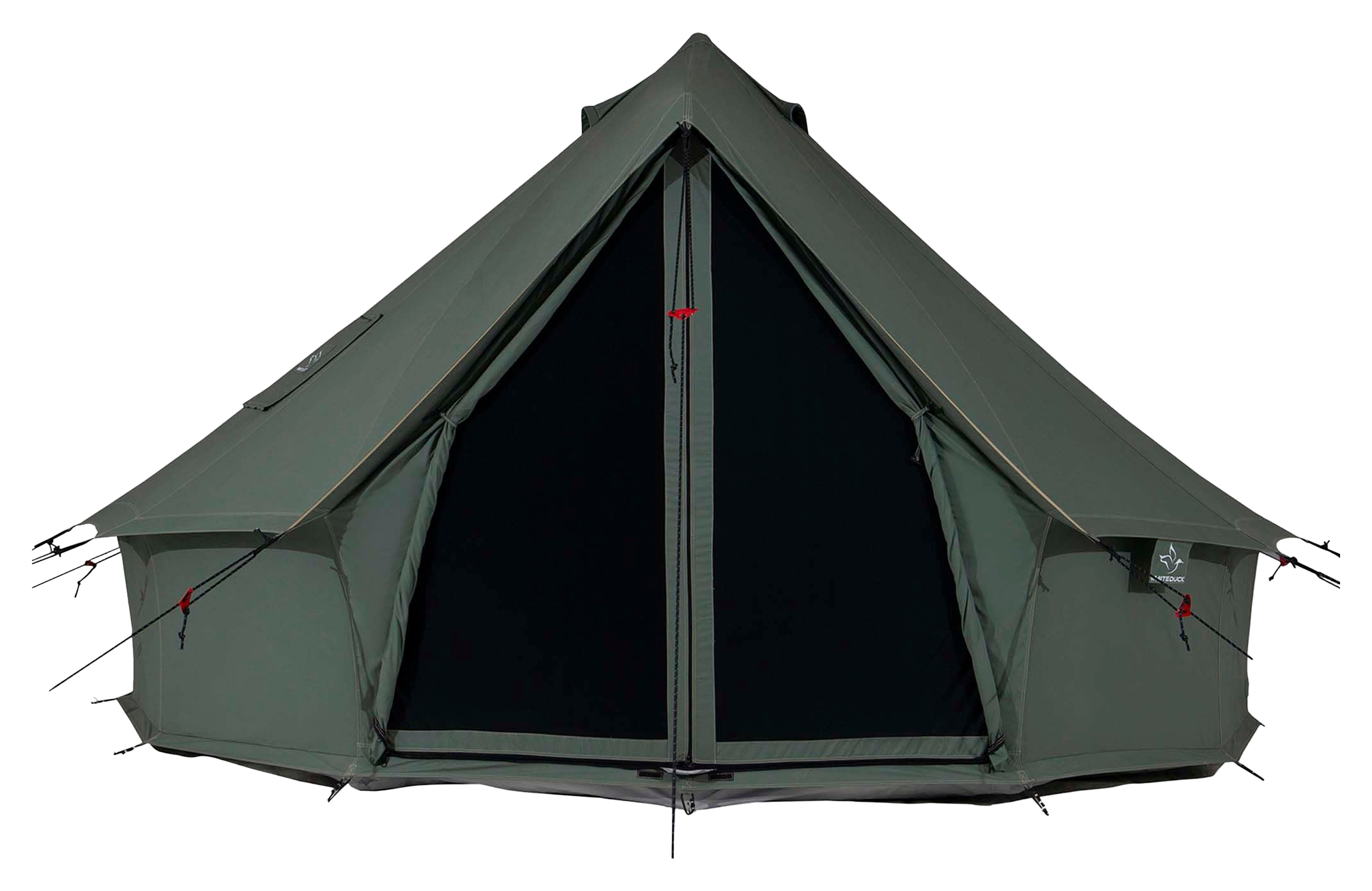 White Duck Outdoors Regatta 16.5' Fire-Water-Resistant Bell Tent - Forest Green