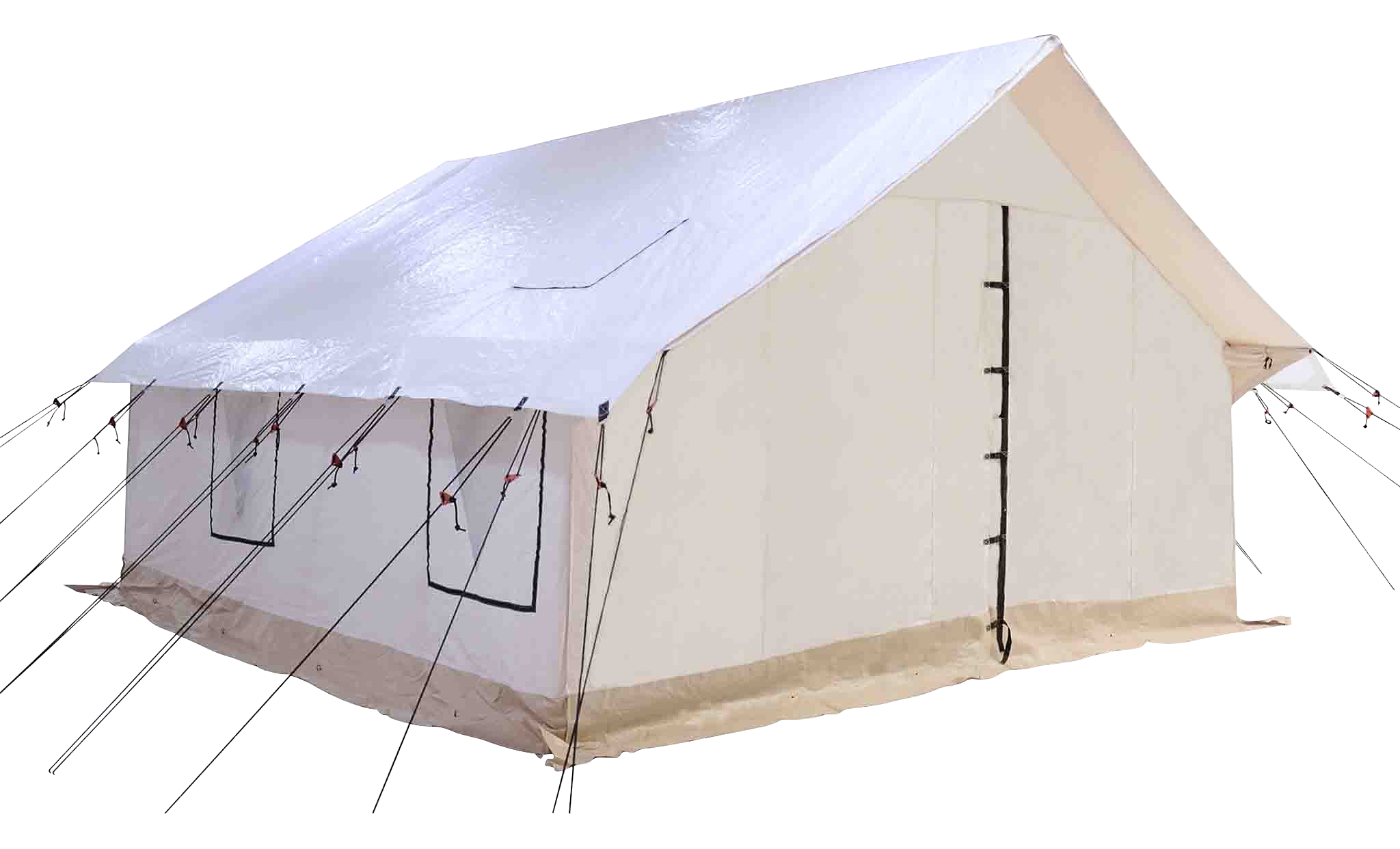 White Duck Outdoors Alpha 14'x16' Fire- and Water-Repellent Wall Tent