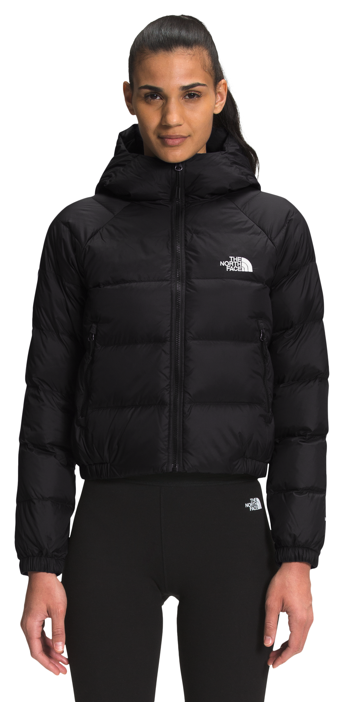 The North Face Hydrenalite Down Full-Zip Long-Sleeve Hoodie for Ladies - TNF Black - S