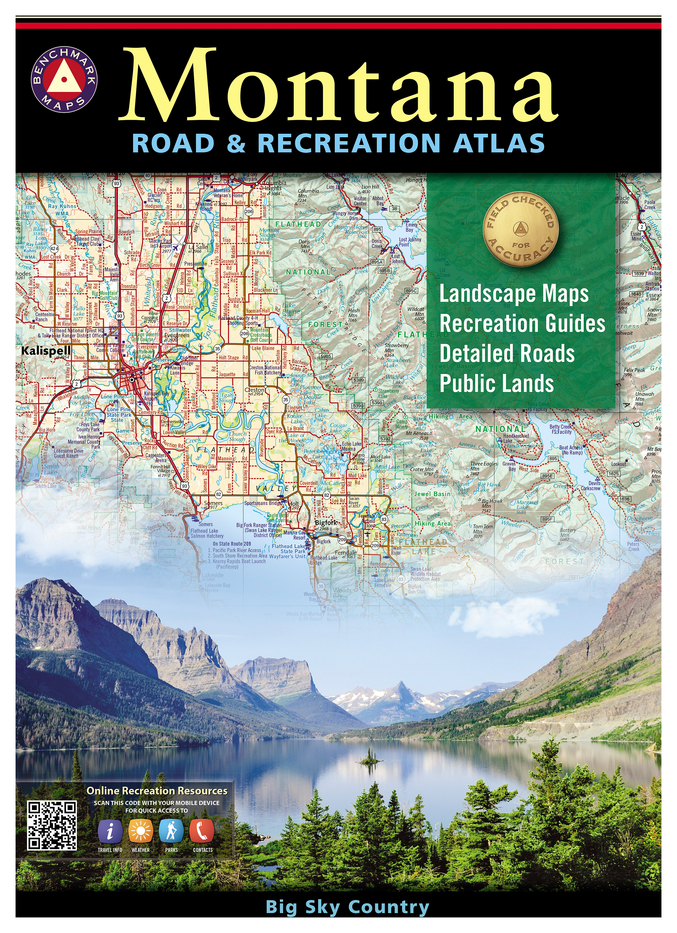 Image of Benchmark Maps Road & Recreation Atlas - Montana