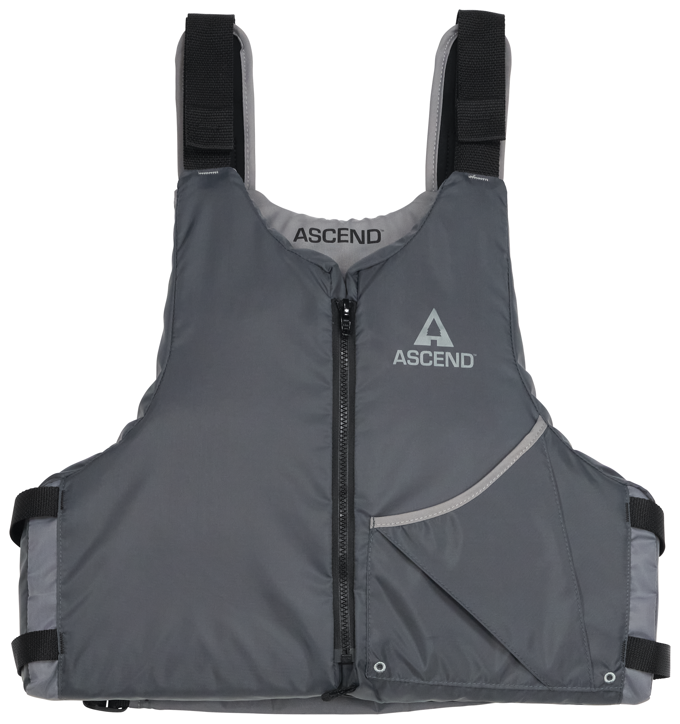 Image of Ascend Universal Paddle Life Jacket - Grey - Adult Universal