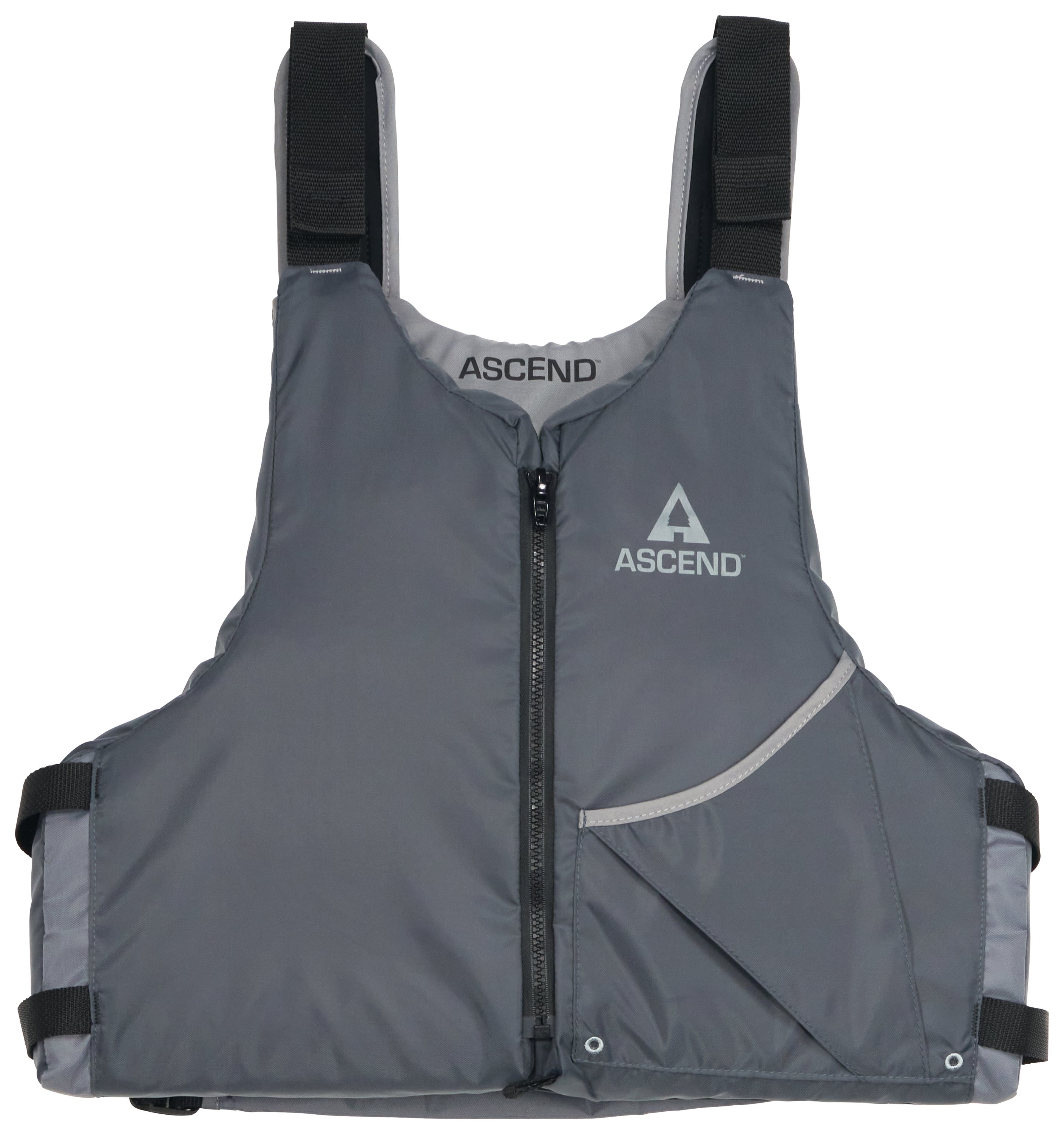 Image of Ascend Universal Paddle Life Jacket - Grey - Adult Oversized