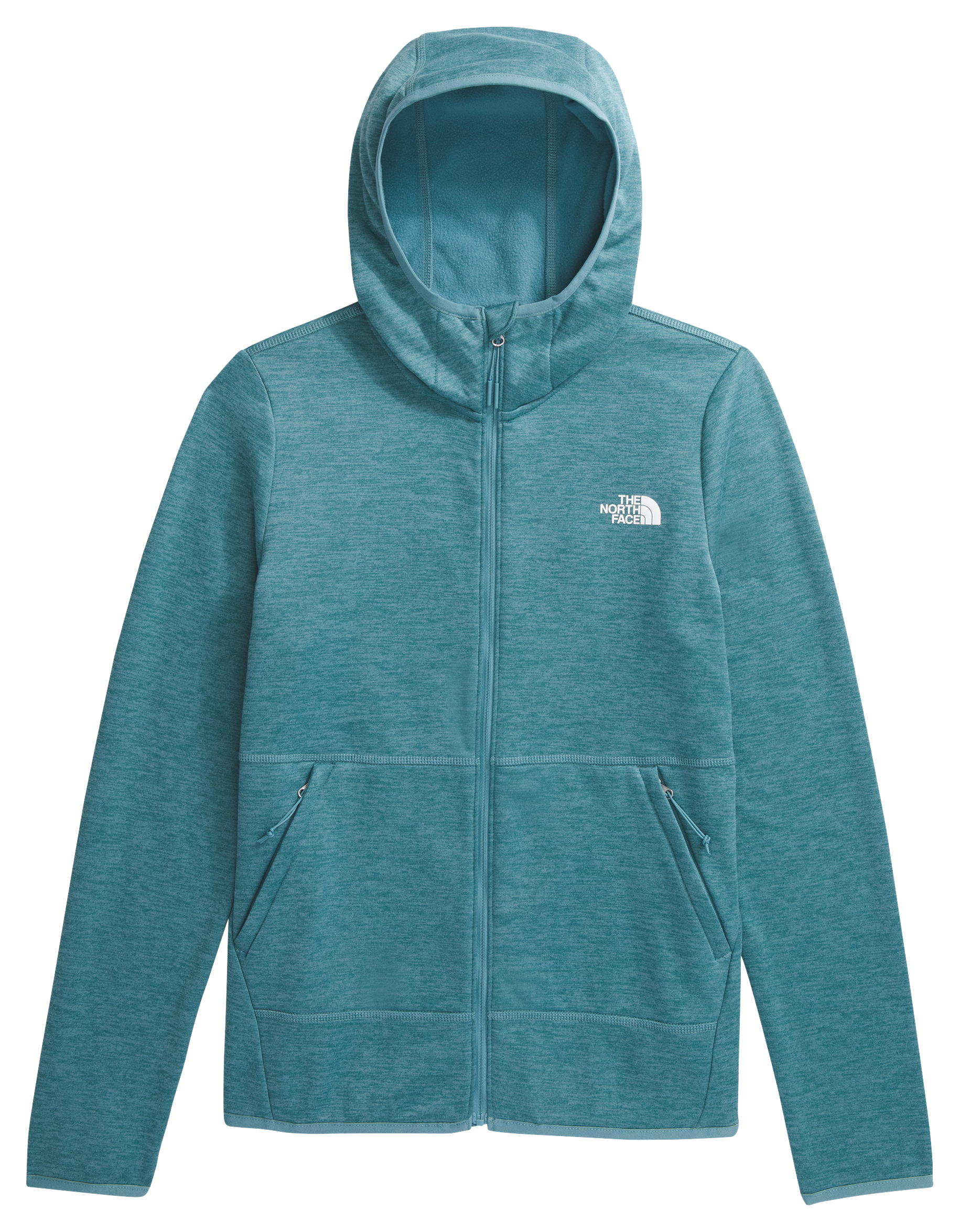 The North Face Canyonlands Full-Zip Long-Sleeve Hoodie for Ladies - Algae Blue Heather - S