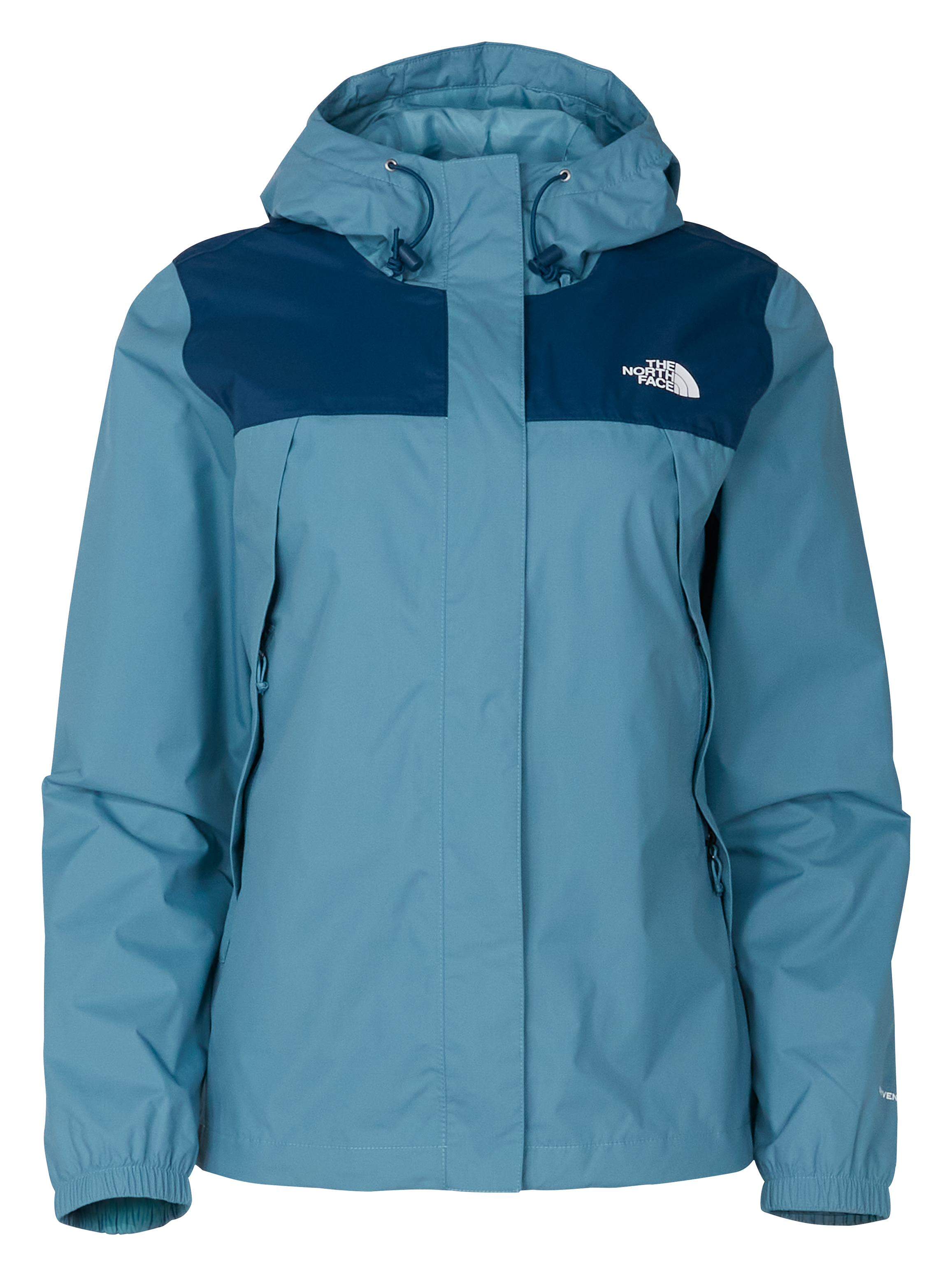 Image of The North Face Antora Lightweight Jacket for Ladies - Algae Blue/Midnight Petrol - S