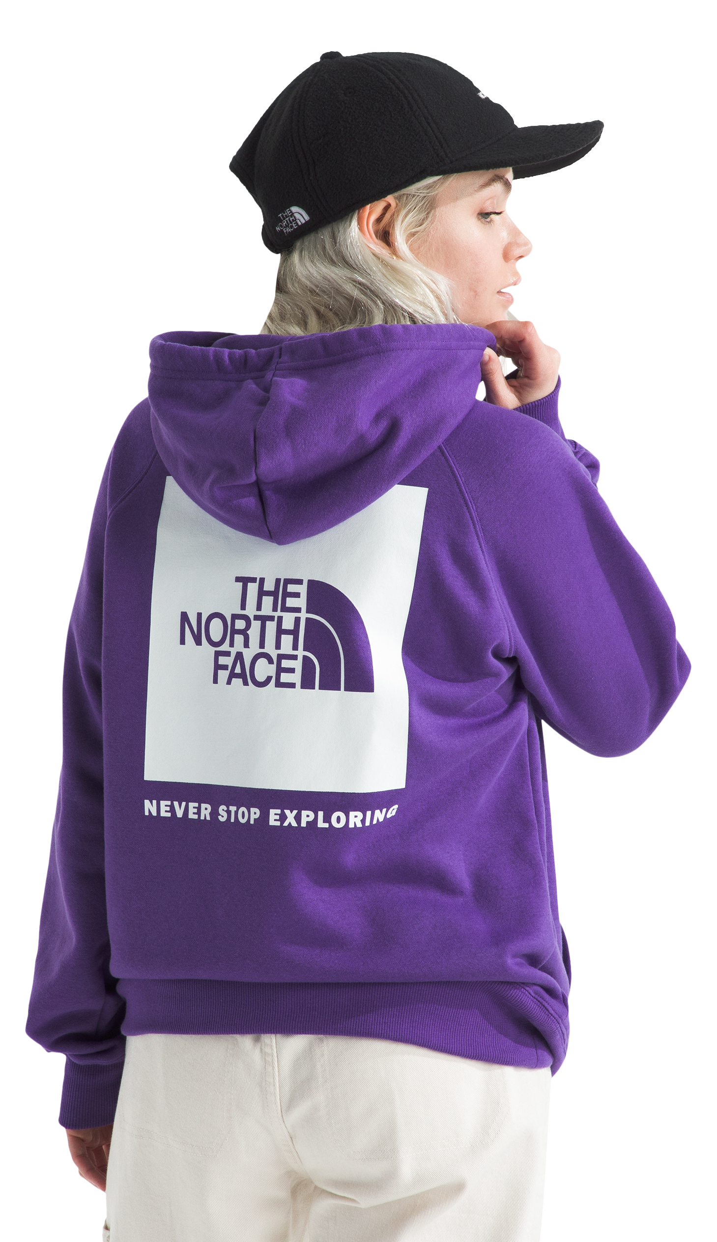 The North Face Box NSE Long-Sleeve Hoodie for Ladies - Peak Purple - S