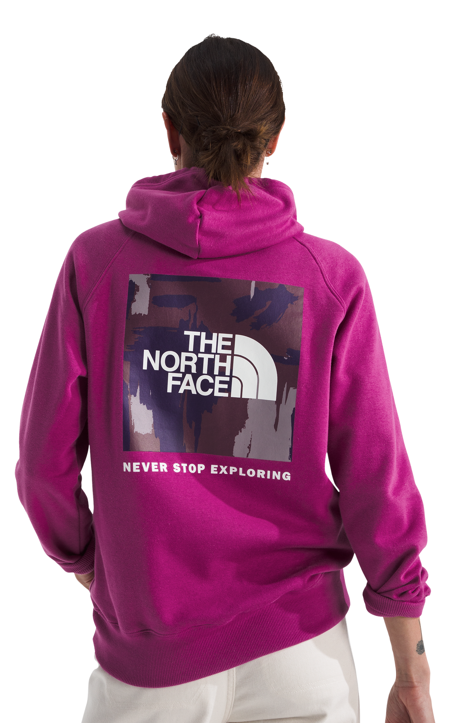 Image of The North Face Box NSE Long-Sleeve Hoodie for Ladies - Deep Mulberry