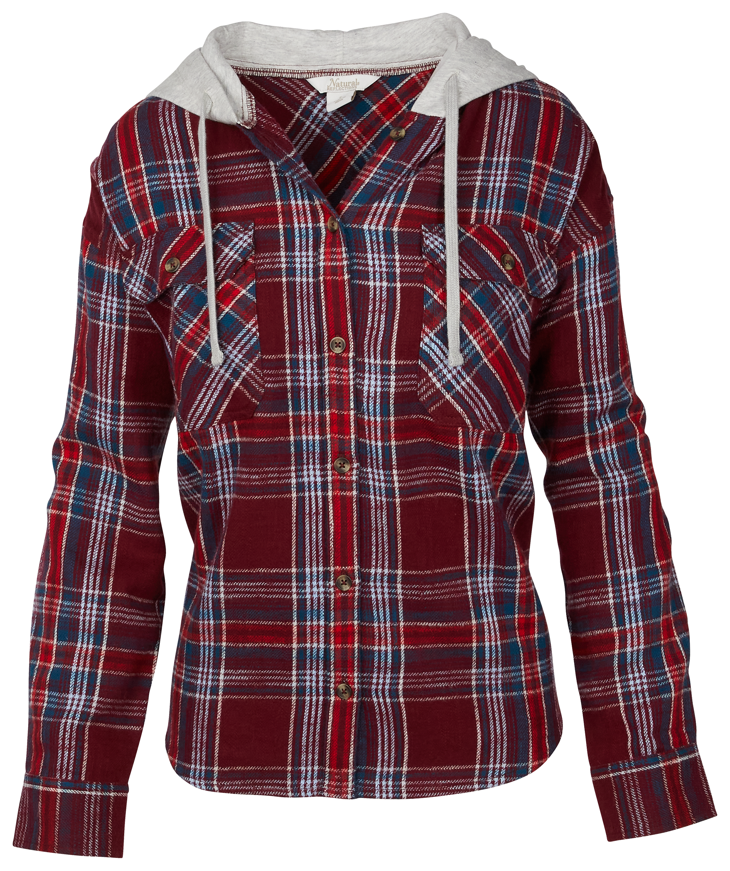 NATURAL REFLECTIONS Weekend Rewind Flannel Hoodie