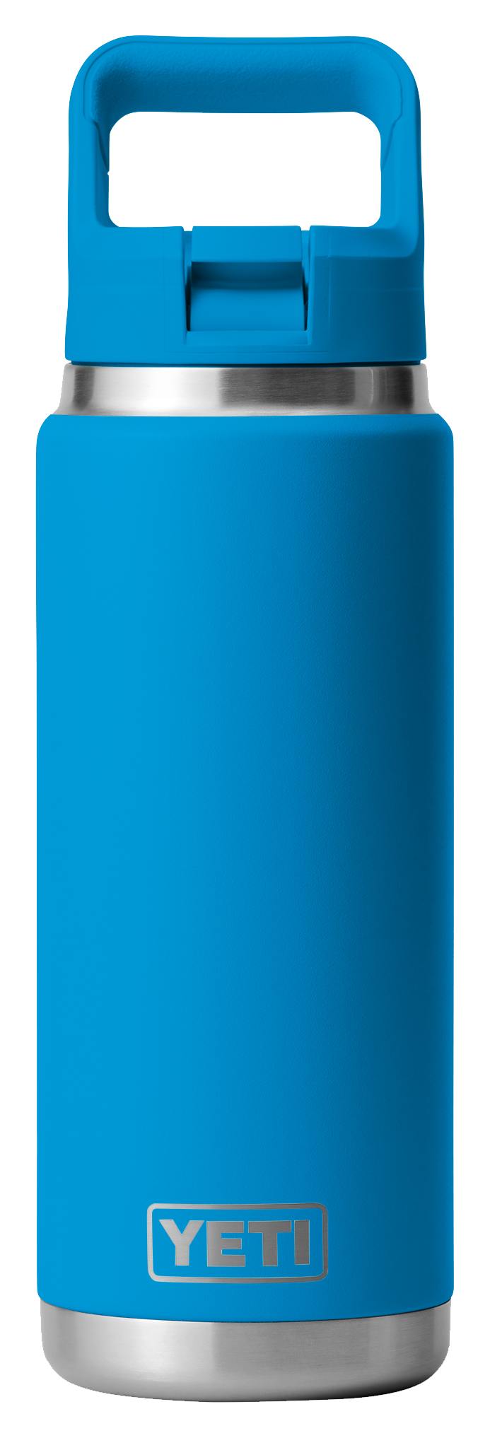 Image of YETI Rambler 26-oz. Water Bottle with Color-Matched Straw Cap - Big Wave Blue