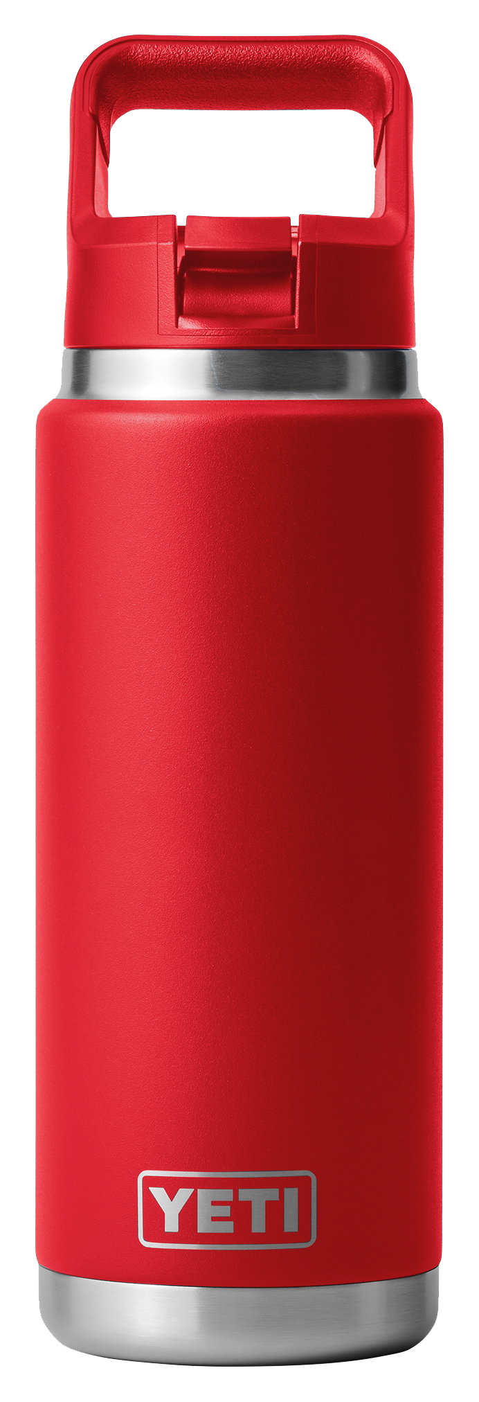 Image of YETI Rambler 26-oz. Water Bottle with Color-Matched Straw Cap - Rescue Red