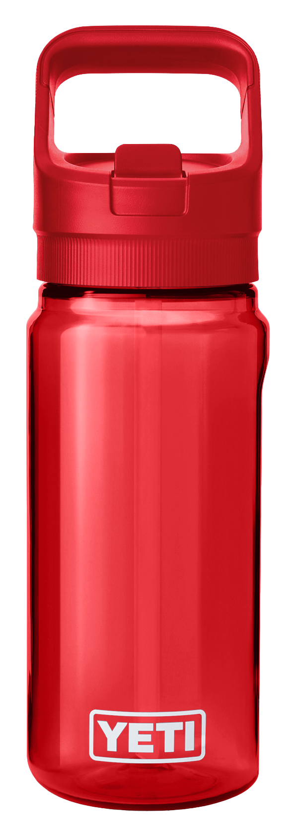 Image of YETI Yonder Water Bottle with Straw Cap - Rescue Red - 20 oz.