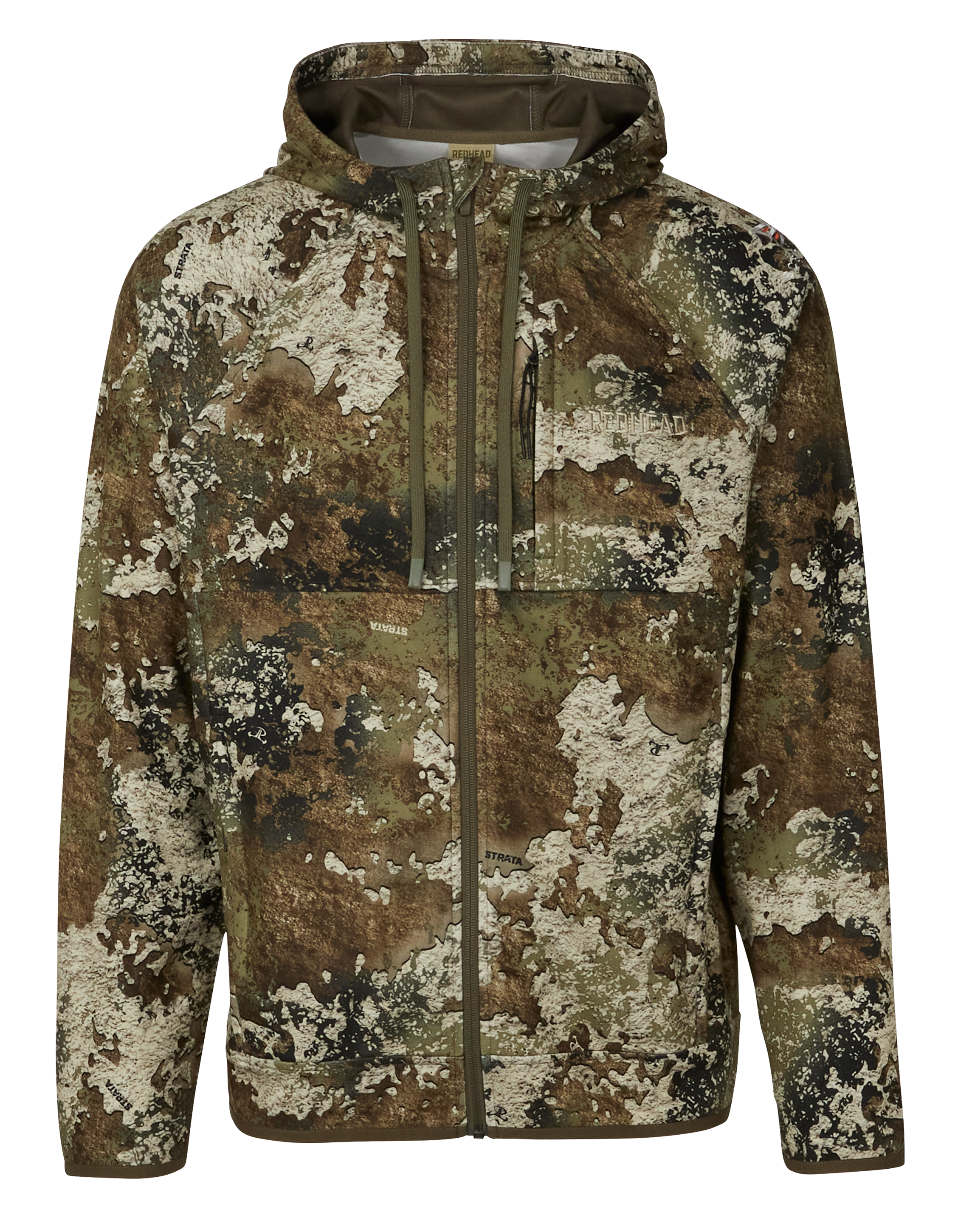 Image of RedHead Full-Zip Tech Fleece Hoodie with SCENTINEL for Men - TrueTimber Strata - S