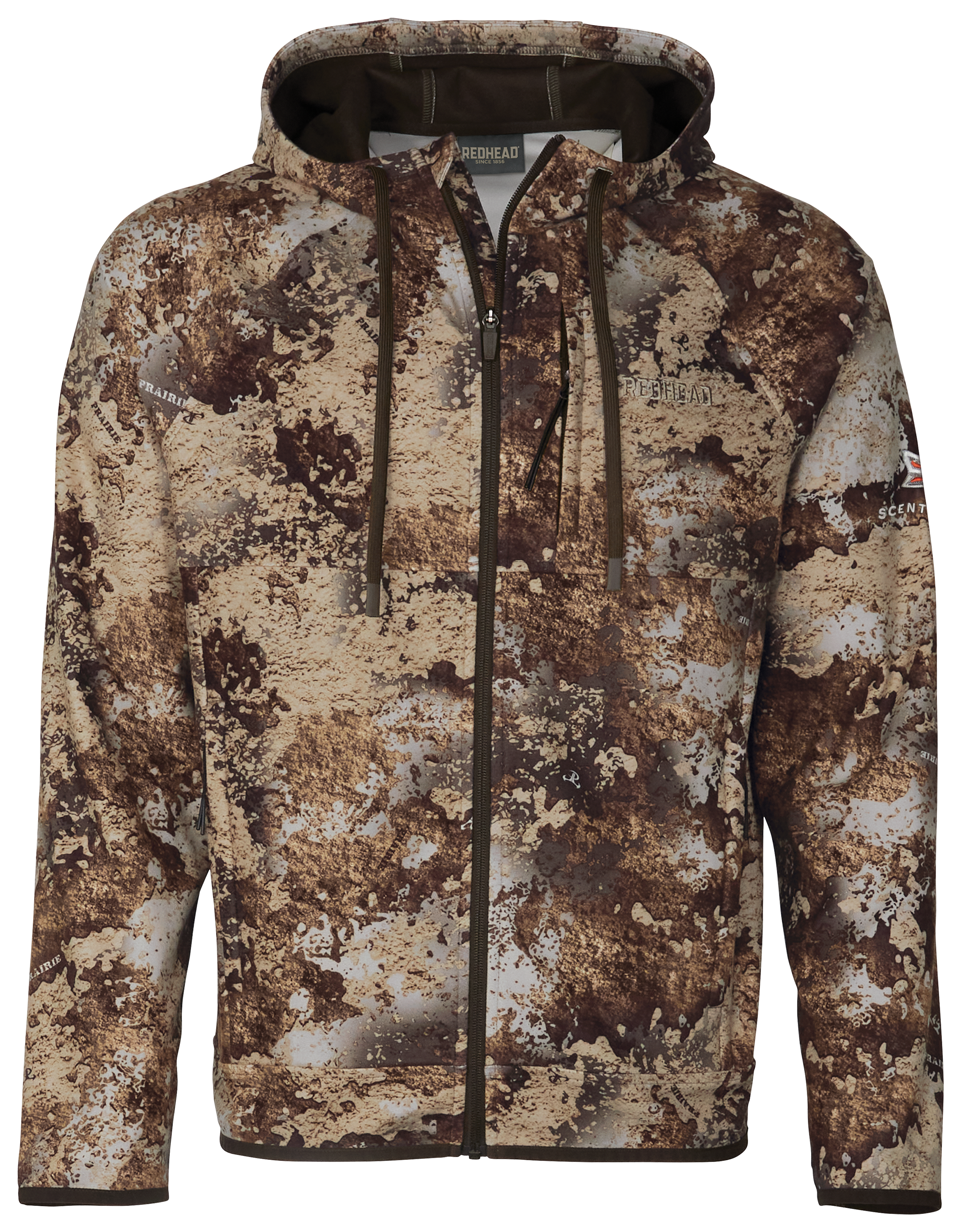 Image of RedHead Full-Zip Tech Fleece Hoodie with SCENTINEL for Men - TrueTimber Prairie - S