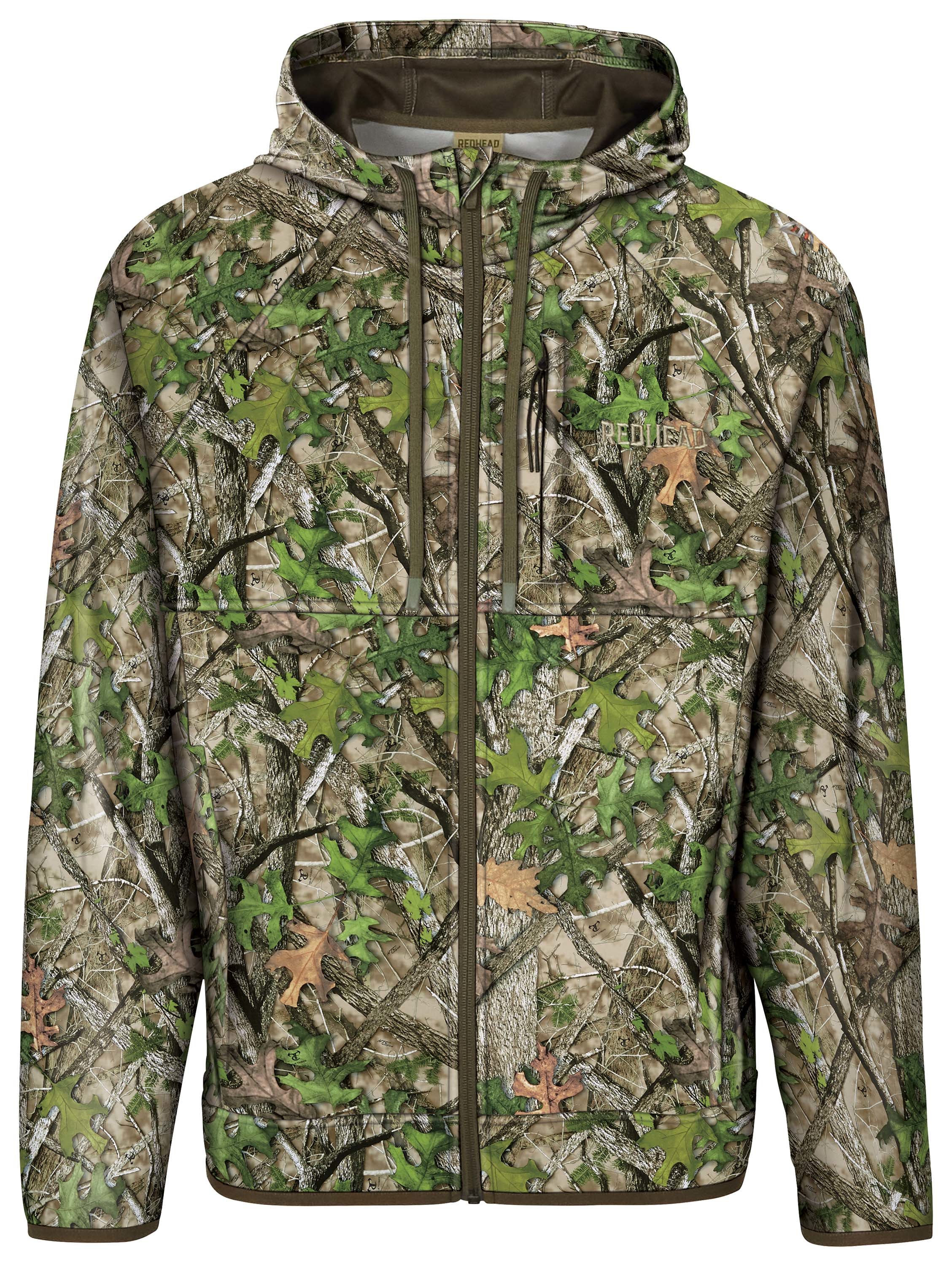 Image of RedHead Full-Zip Tech Fleece Hoodie with SCENTINEL for Men - TrueTimber HTC Green - L