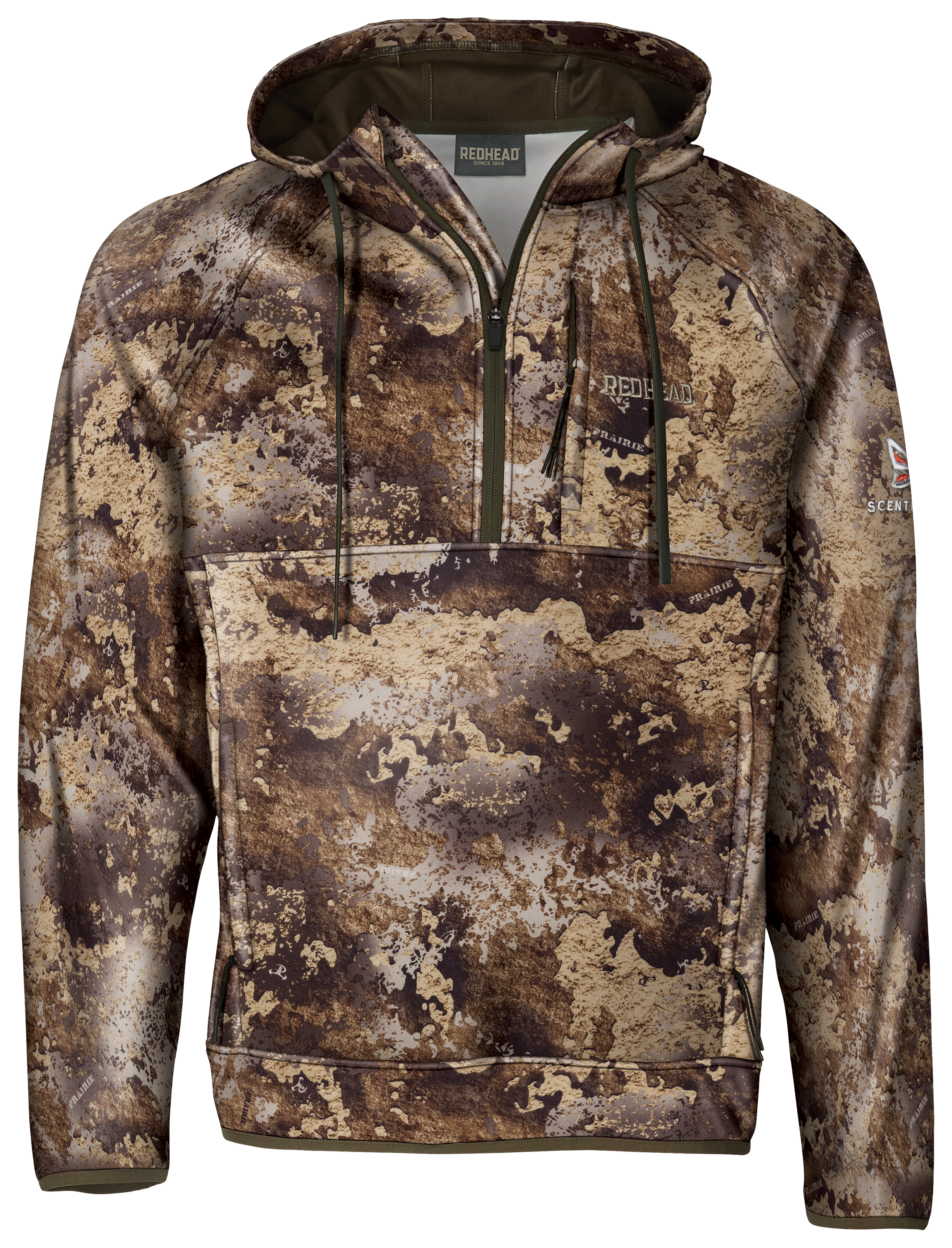 Image of RedHead Tech Fleece Half-Zip Hoodie for Men - TrueTimber Prairie - S