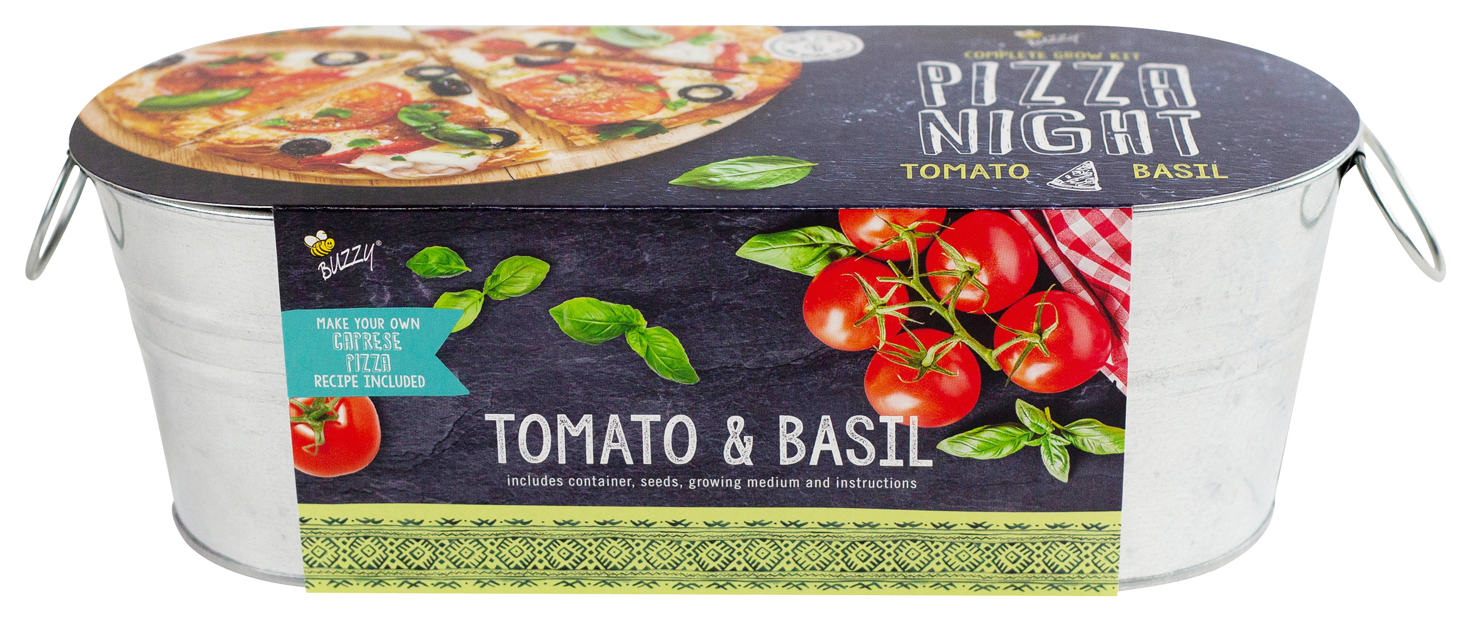 Image of Buzzy Pizza Night Tomato and Basil Grow Kit