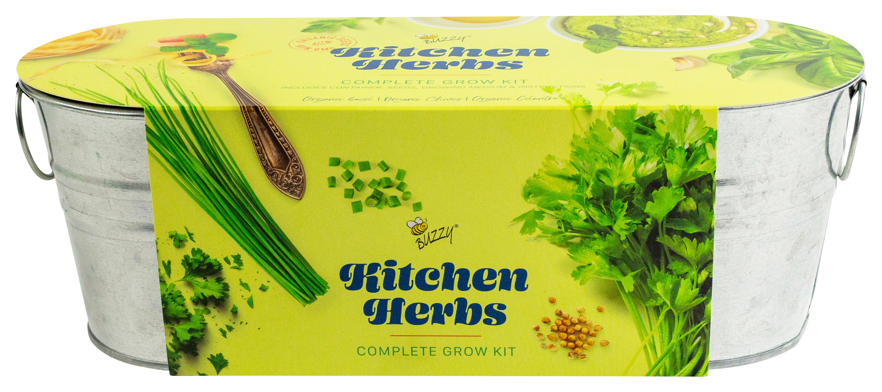 Image of Buzzy Kitchen Herbs Complete Grow Kit