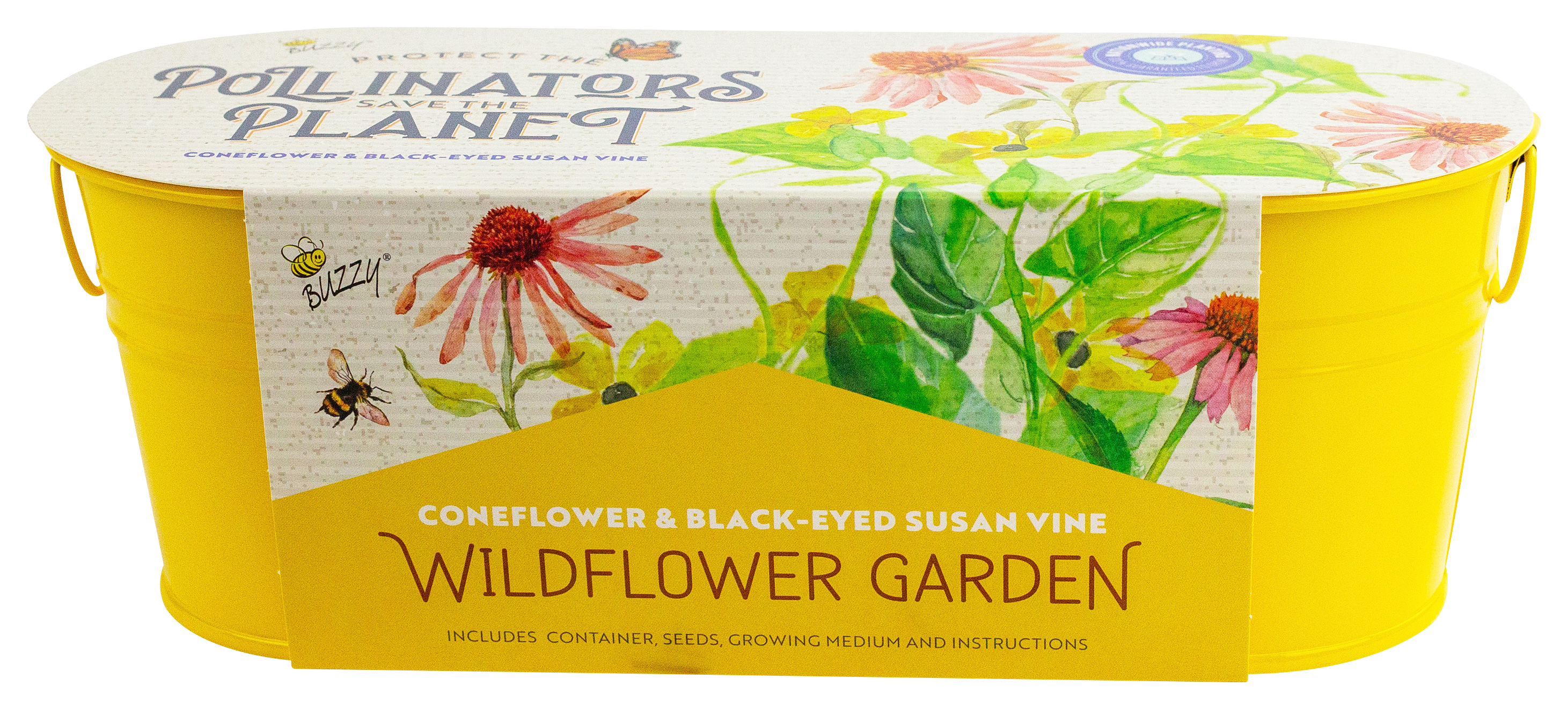 Image of Buzzy Pollinator Wildflower Garden Windowsill Grow Kit