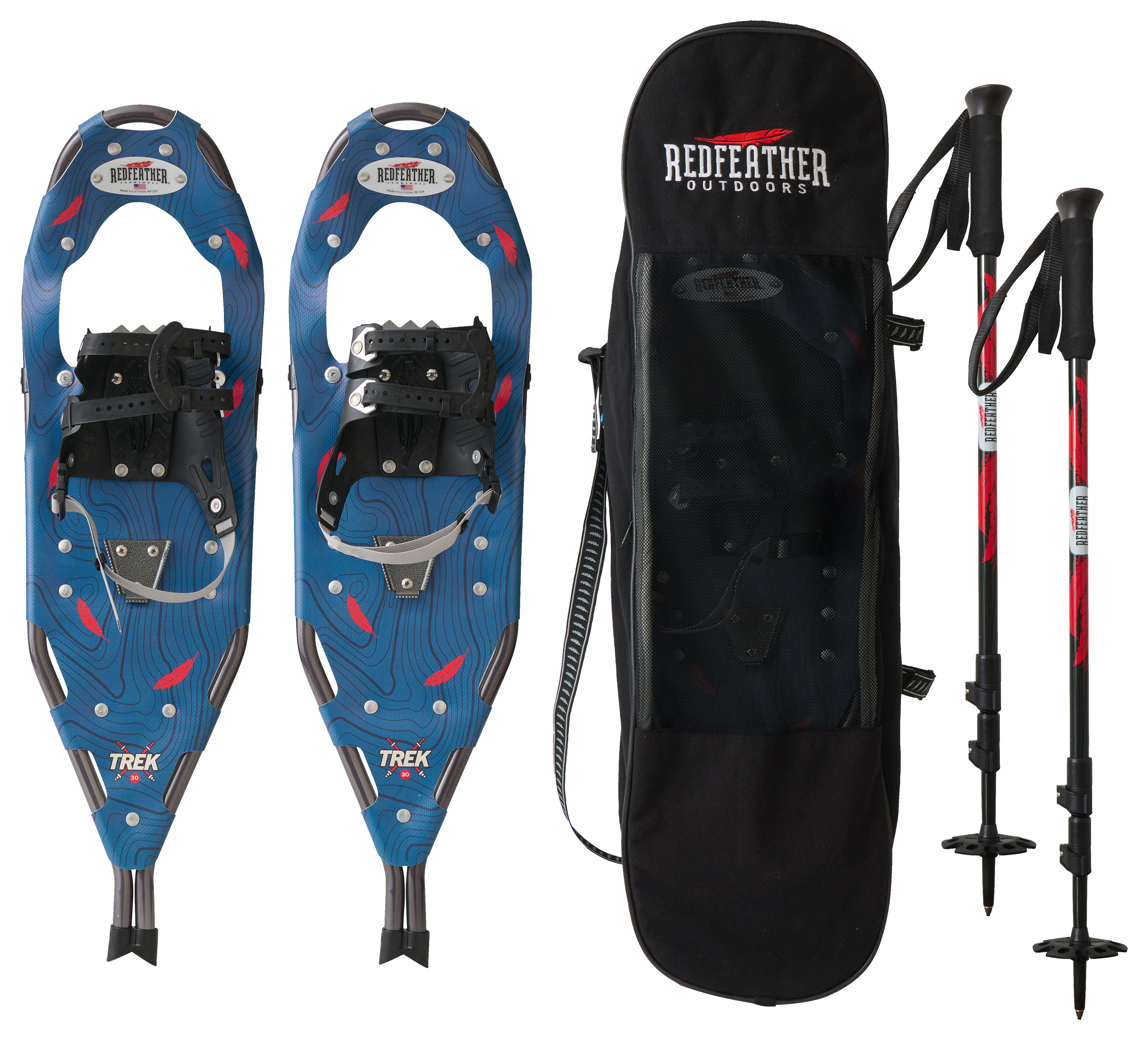 Image of "Redfeather Outdoors Trek Snowshoes Kit - 25"""