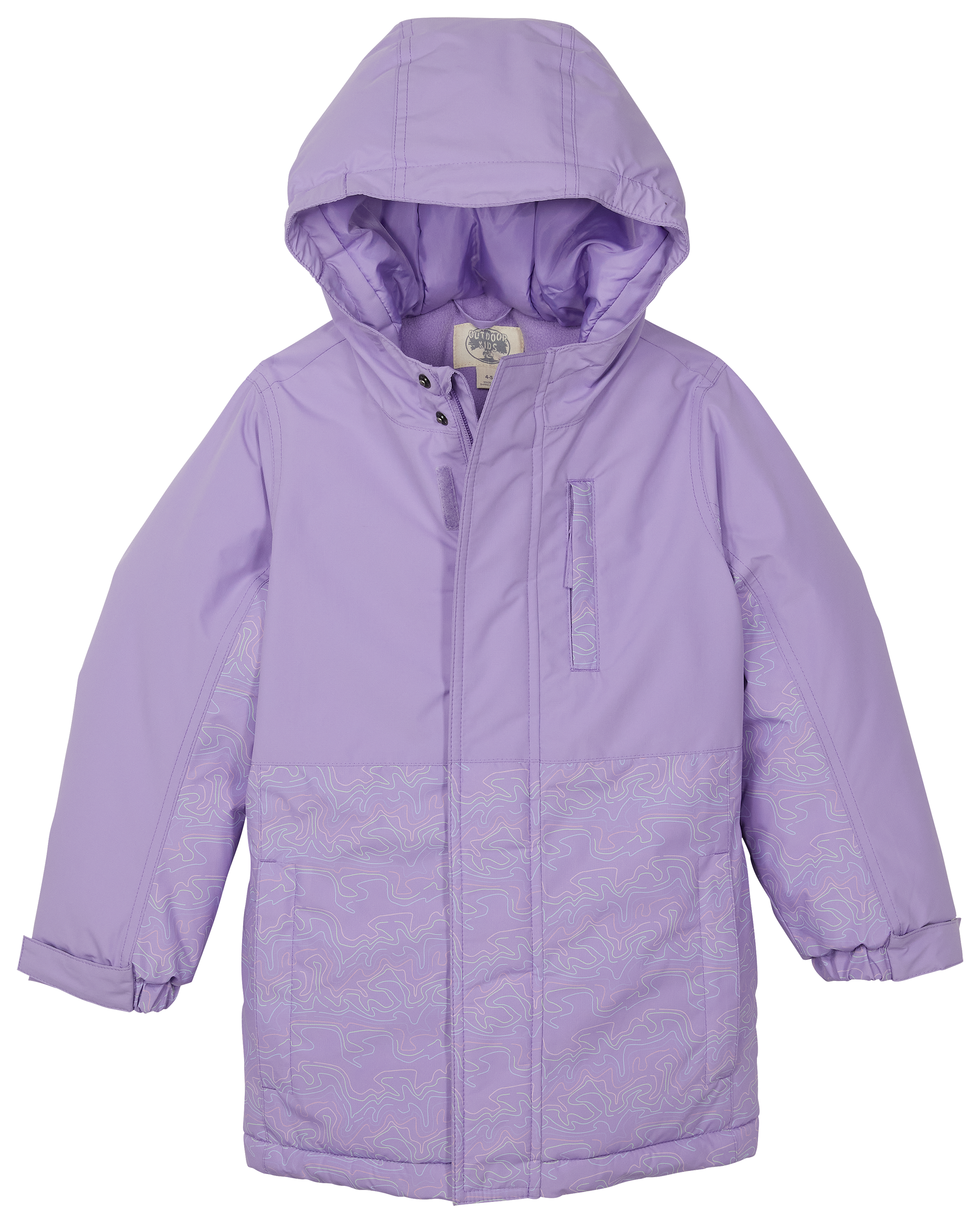 Image of Outdoor Kids Parka for Kids - Violet Tulip - 4-5