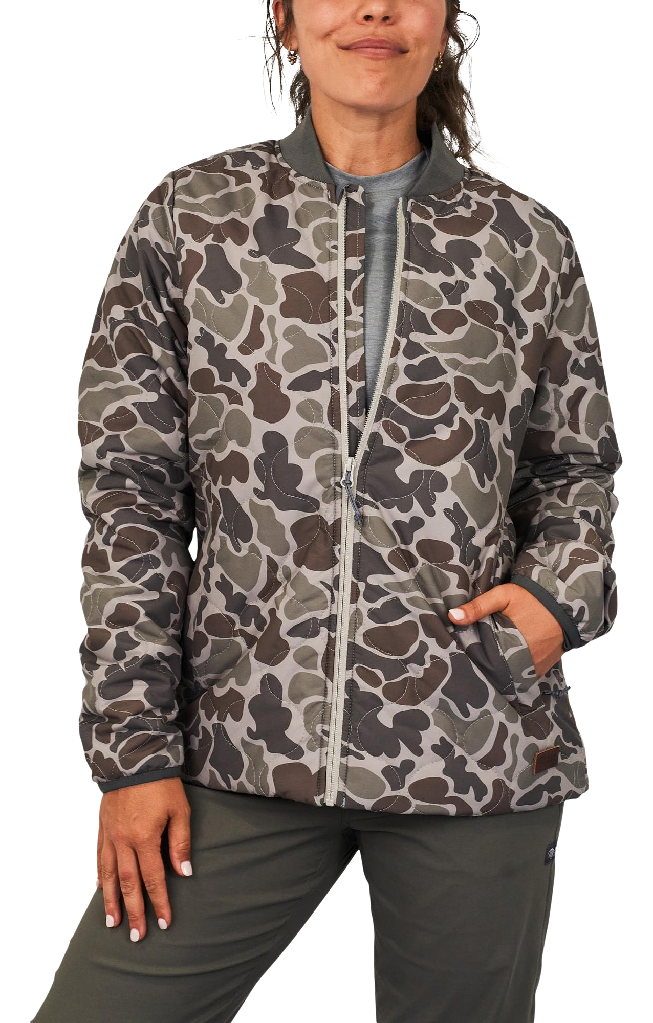 Image of Marsh Wear Barnwell Puff Jacket for Ladies - DG Mallard Camo - S