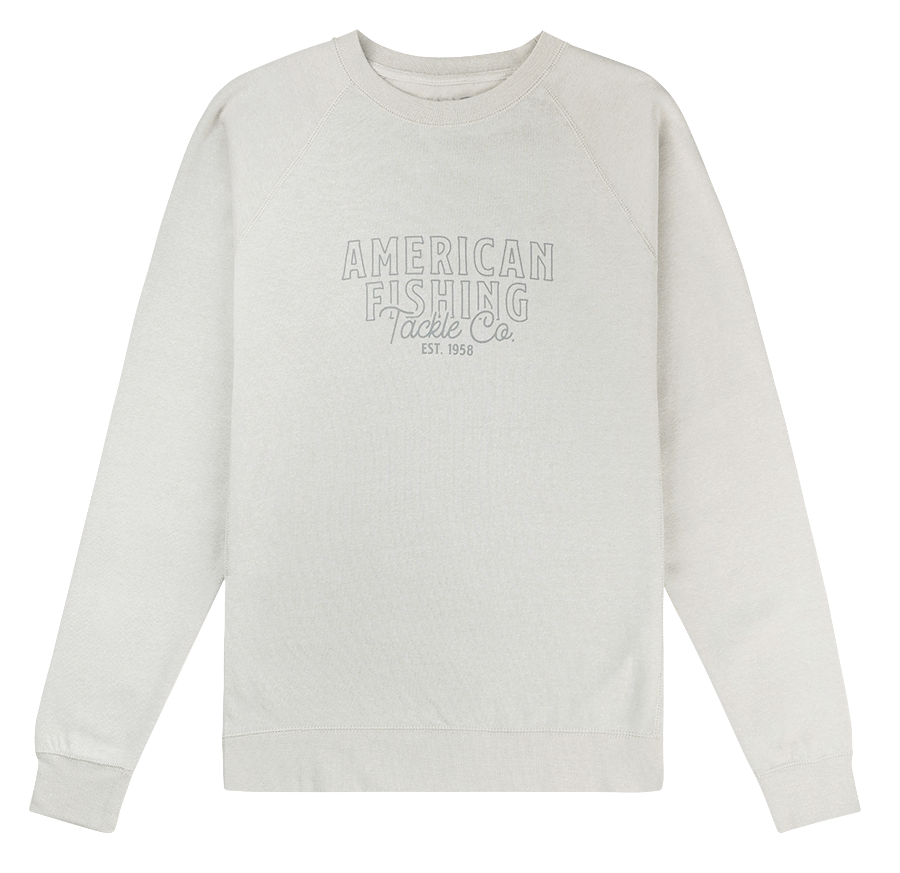 Image of AFTCO Union Crew Fleece Long-Sleeve Sweatshirt for Ladies - Stone Heather - M