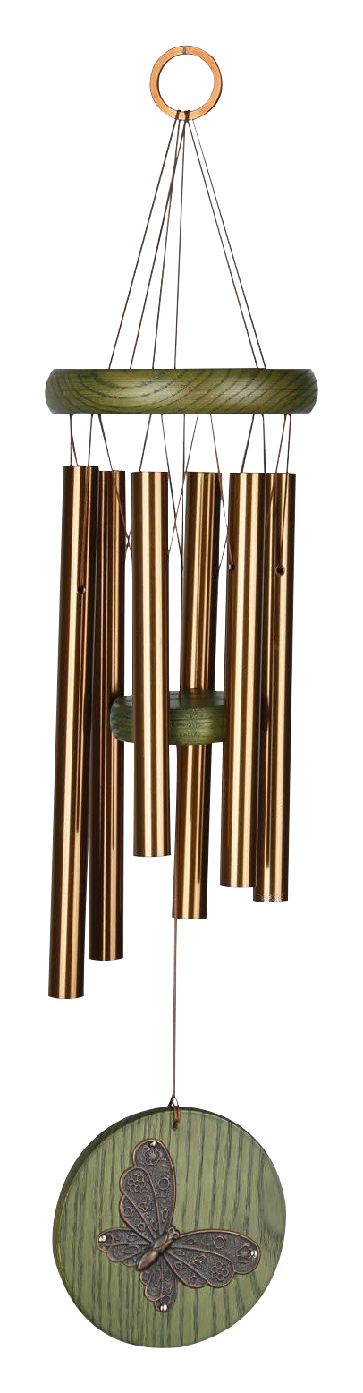 Woodstock Chimes Habitats Green Butterfly Wind Chime