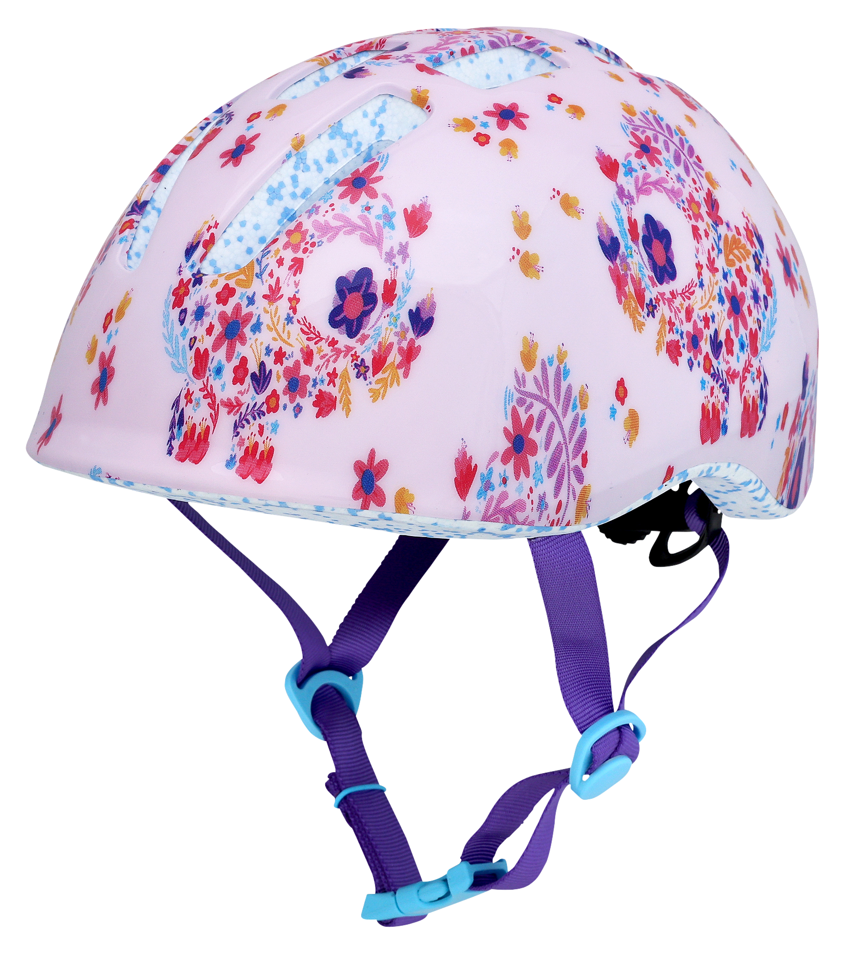 Image of Bell Sports Raskullz Tri-Flowertops Bike Helmet for Babies