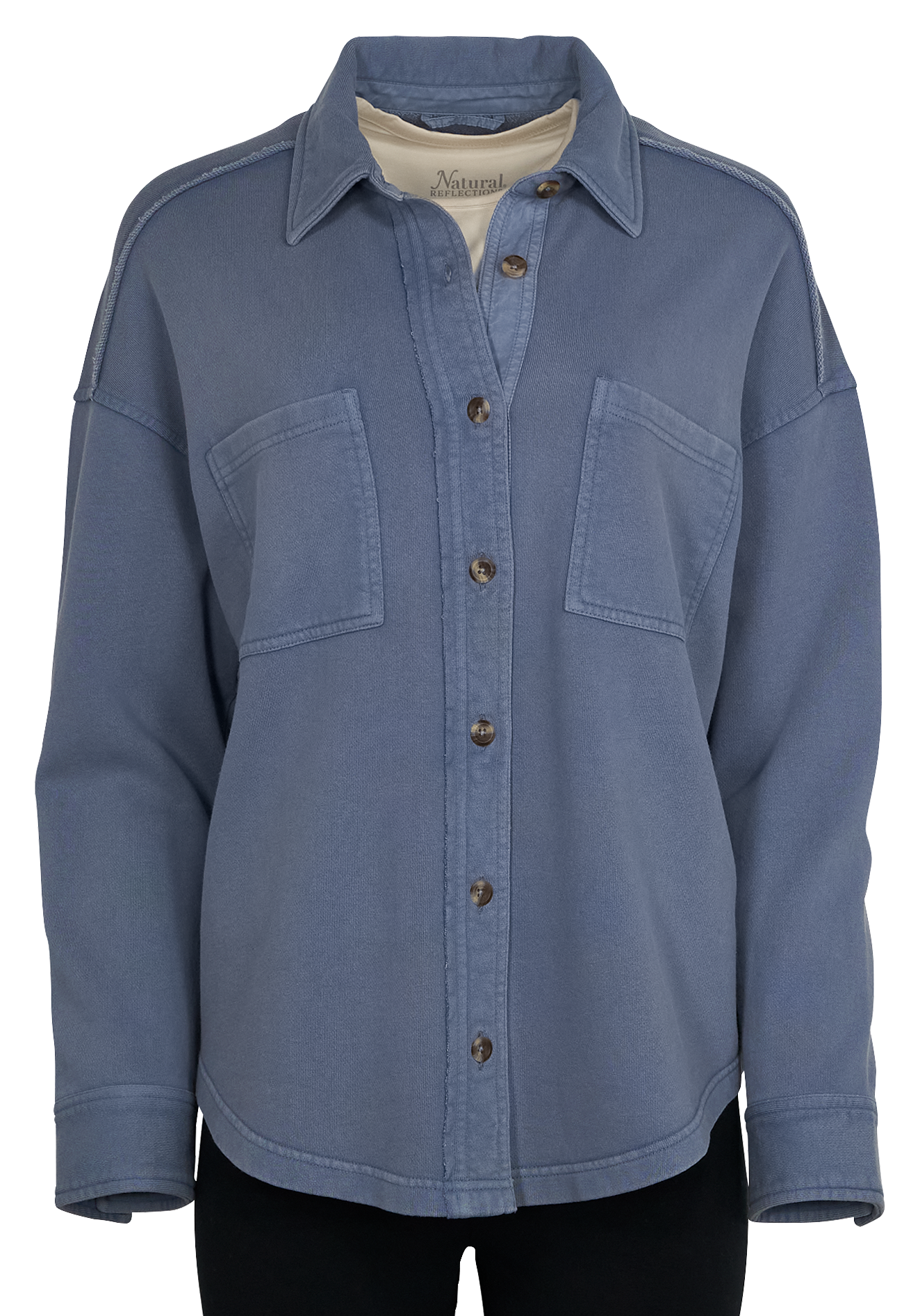 NATURAL REFLECTIONS Harbor French Terry Shirt Jacket