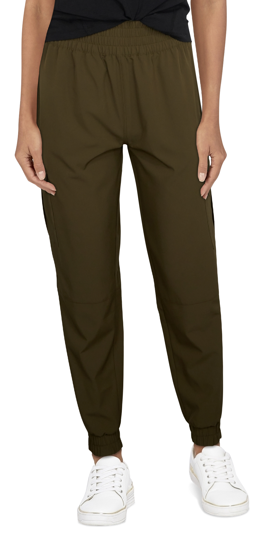 NATURAL REFLECTIONS Tech Stretch Cargo Joggers for Ladies