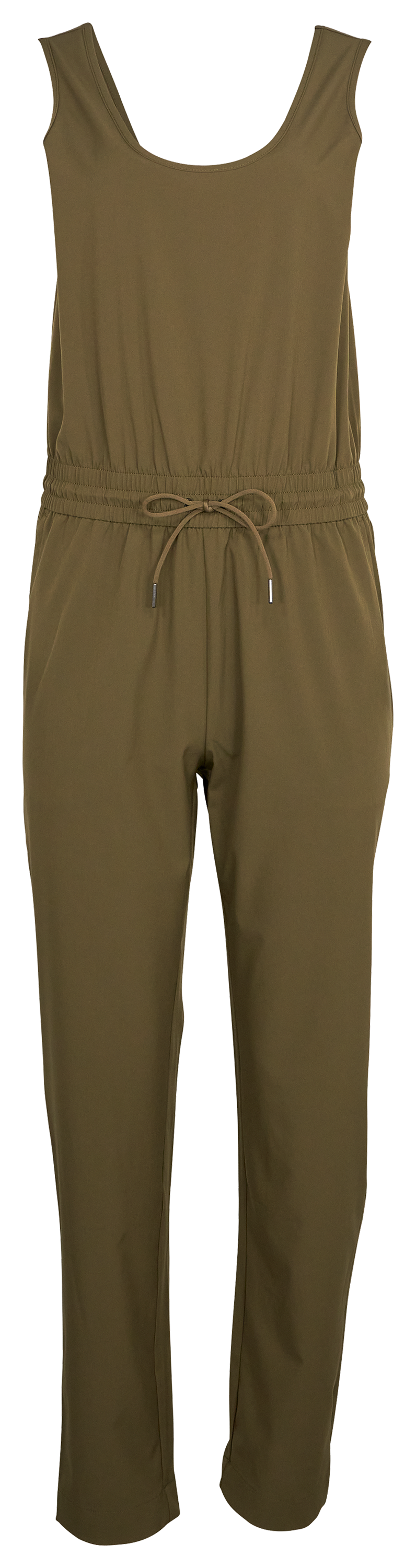 Image of Natural Reflections Tech Stretch Jumpsuit - Dark Olive