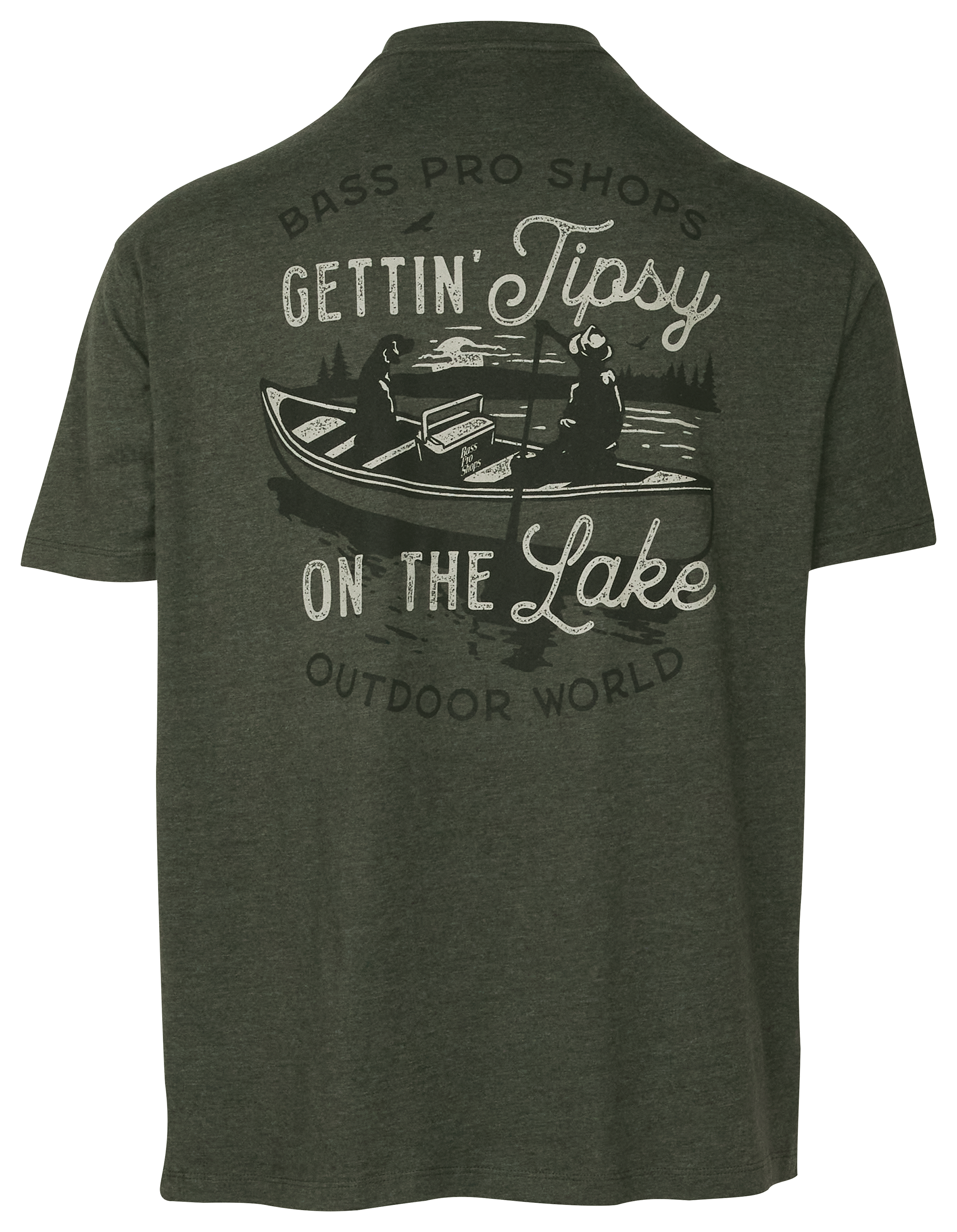 Image of Bass Pro Shops Gettin' Tipsy Short-Sleeve T-Shirt for Men - Olive