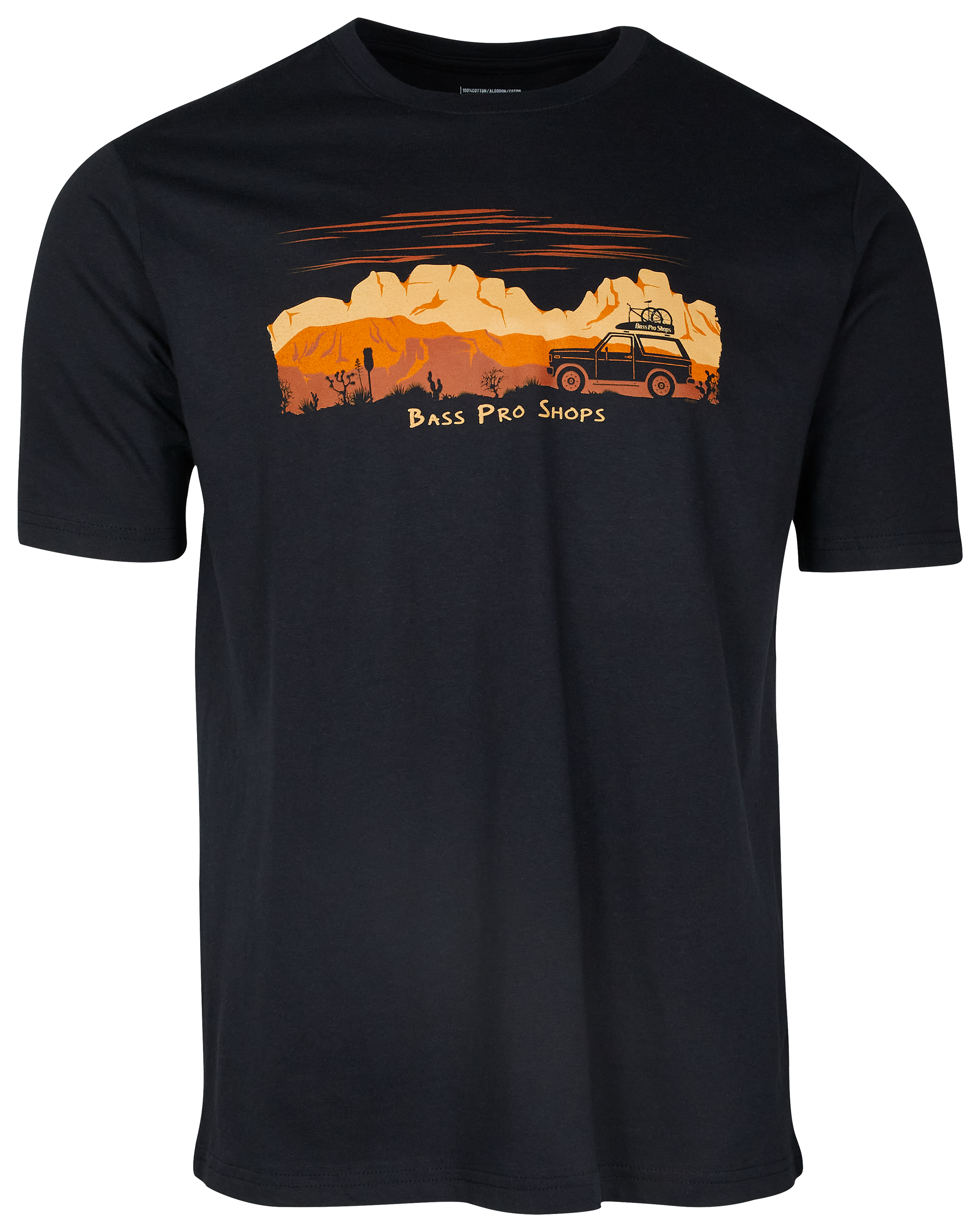 Image of Bass Pro Shops Southwest Tour Short-Sleeve T-Shirt for Men - Black - L