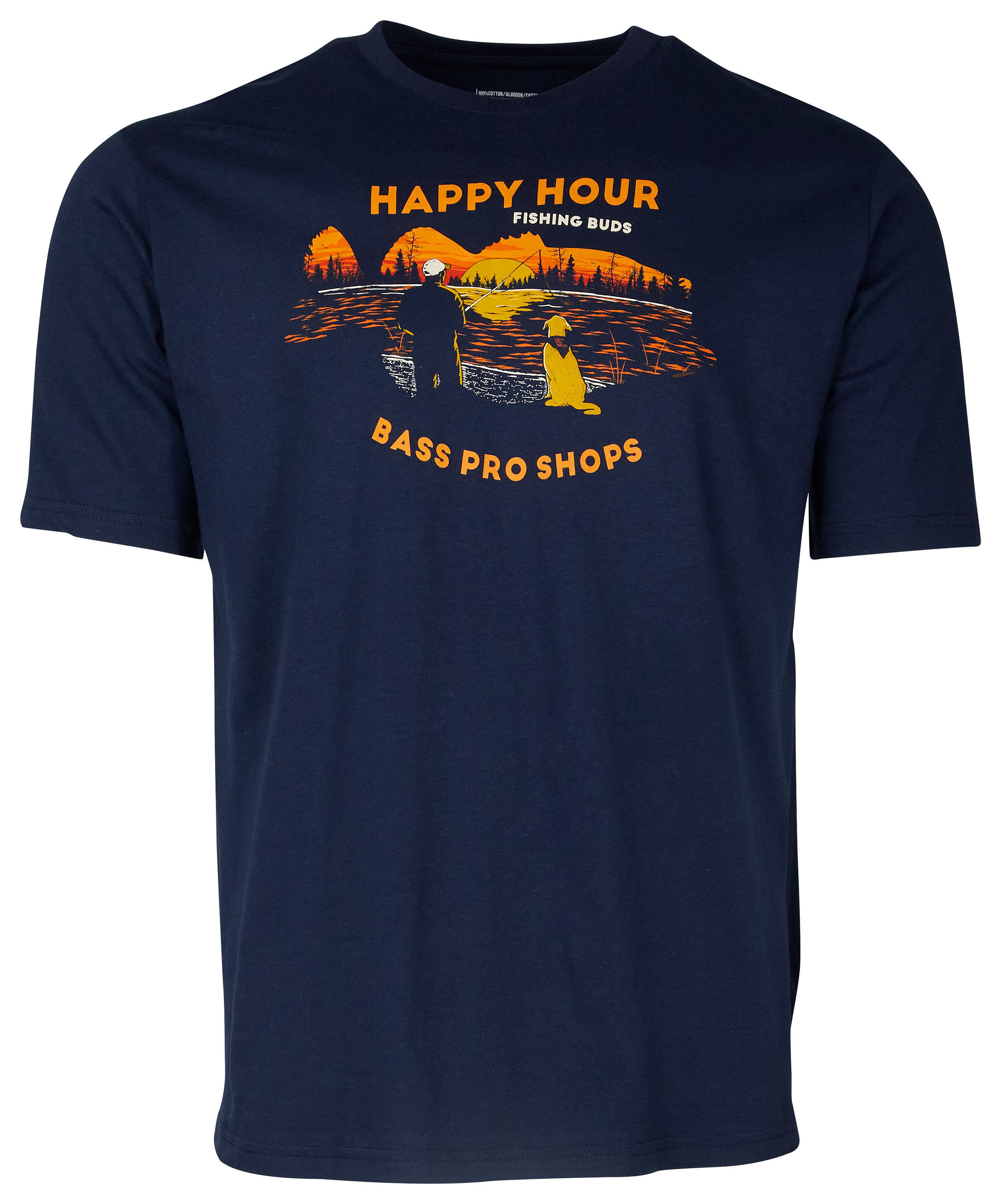 Image of Bass Pro Shops Happy Hour Short-Sleeve T-Shirt for Men - Navy - 2XL