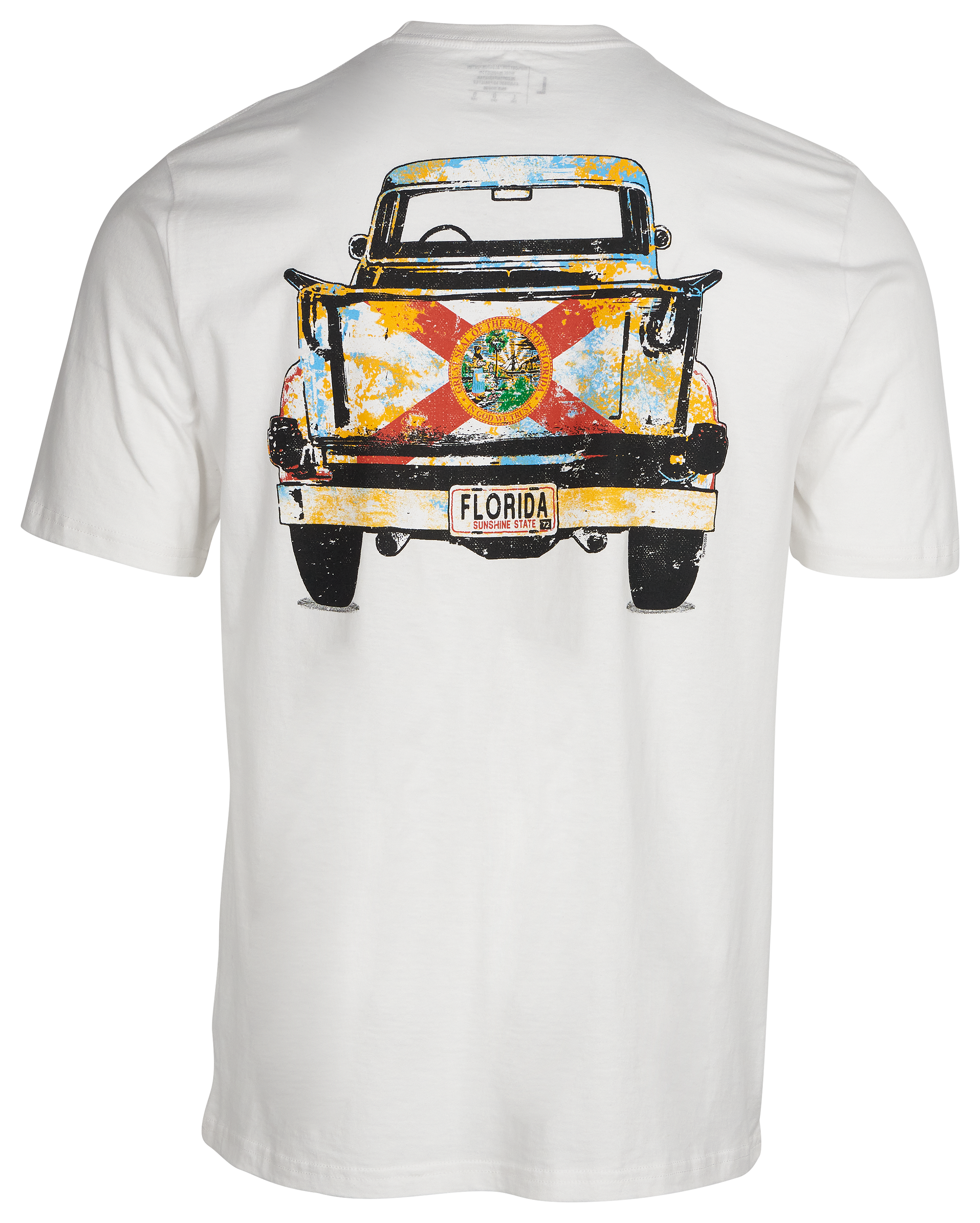 Image of Bass Pro Shops Classic Truck Short-Sleeve T-Shirt for Men - FL/White