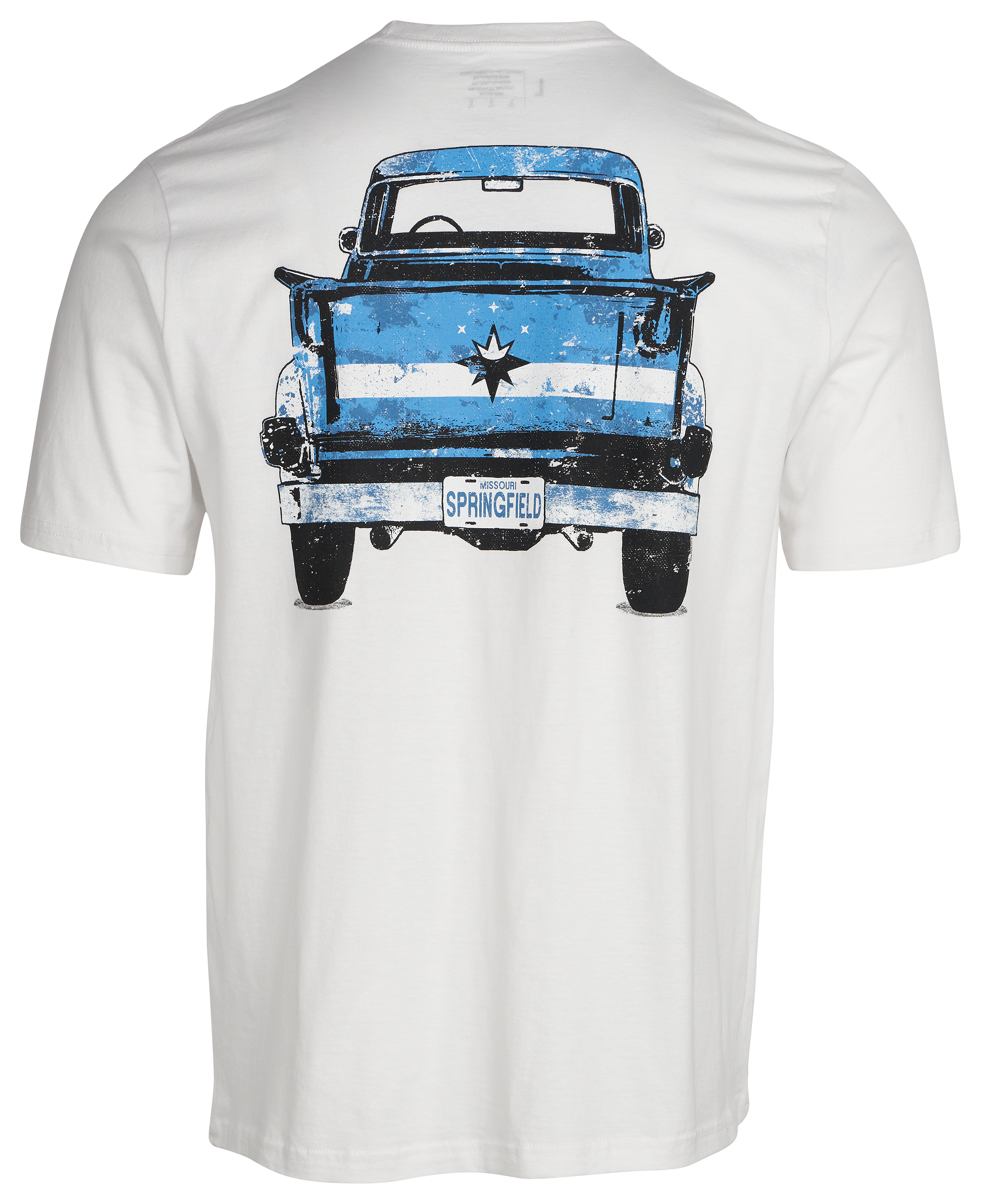 Image of Bass Pro Shops Classic Truck Short-Sleeve T-Shirt for Men - SPF/White