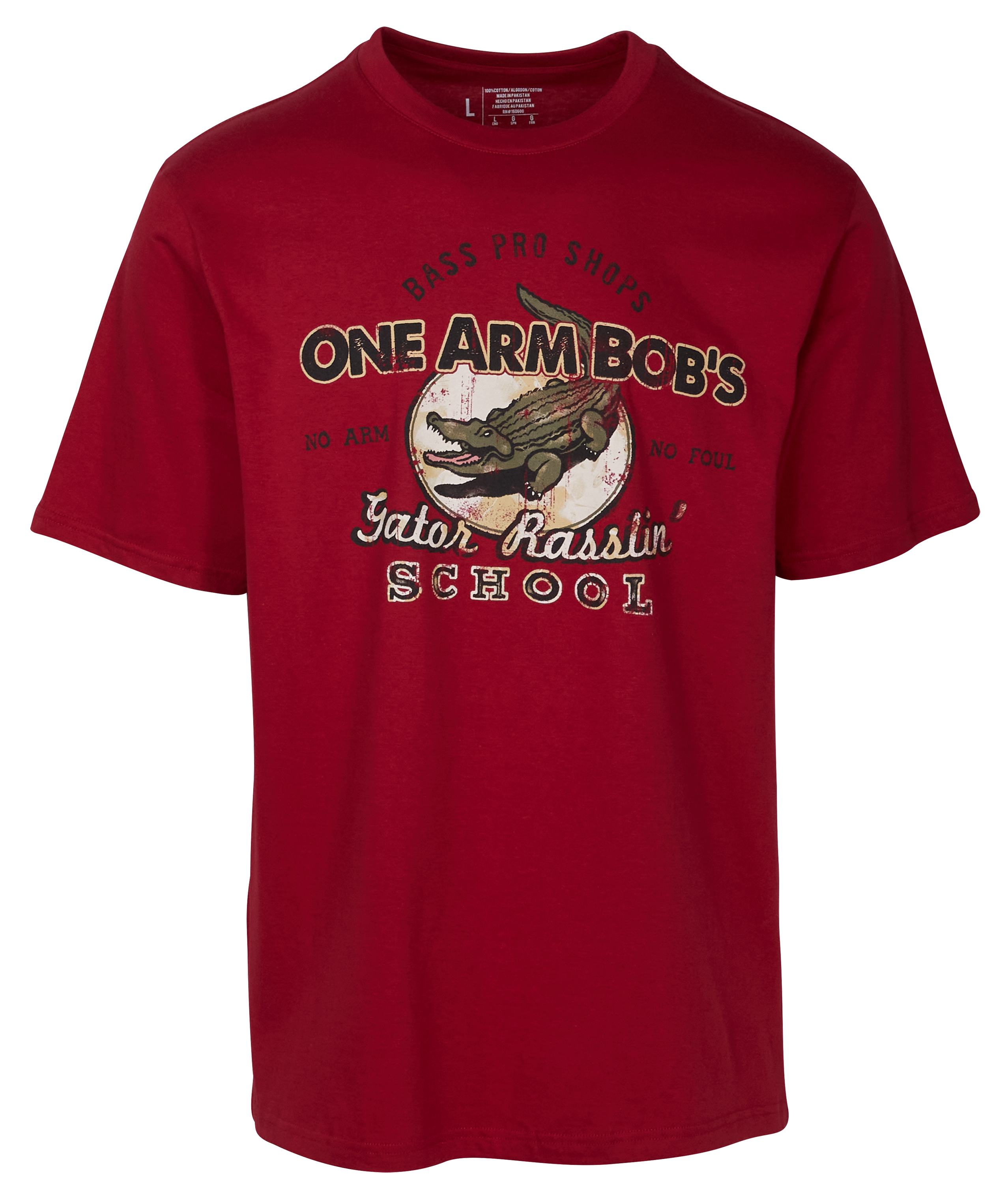 Image of Bass Pro Shops One Arm Bob's Short-Sleeve T-Shirt for Men - Red