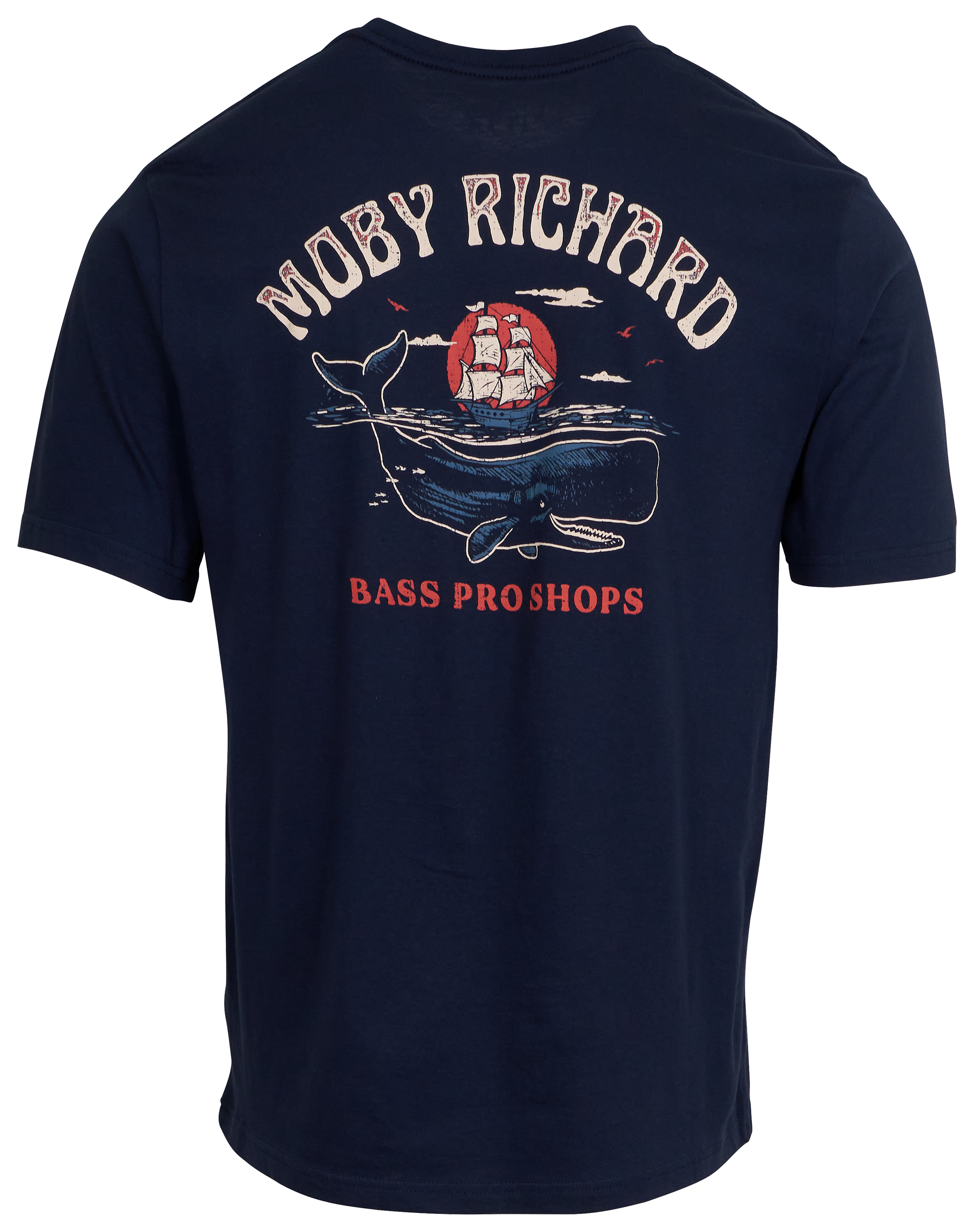 Image of Bass Pro Shops Moby Richard Short-Sleeve T-Shirt for Men - Navy